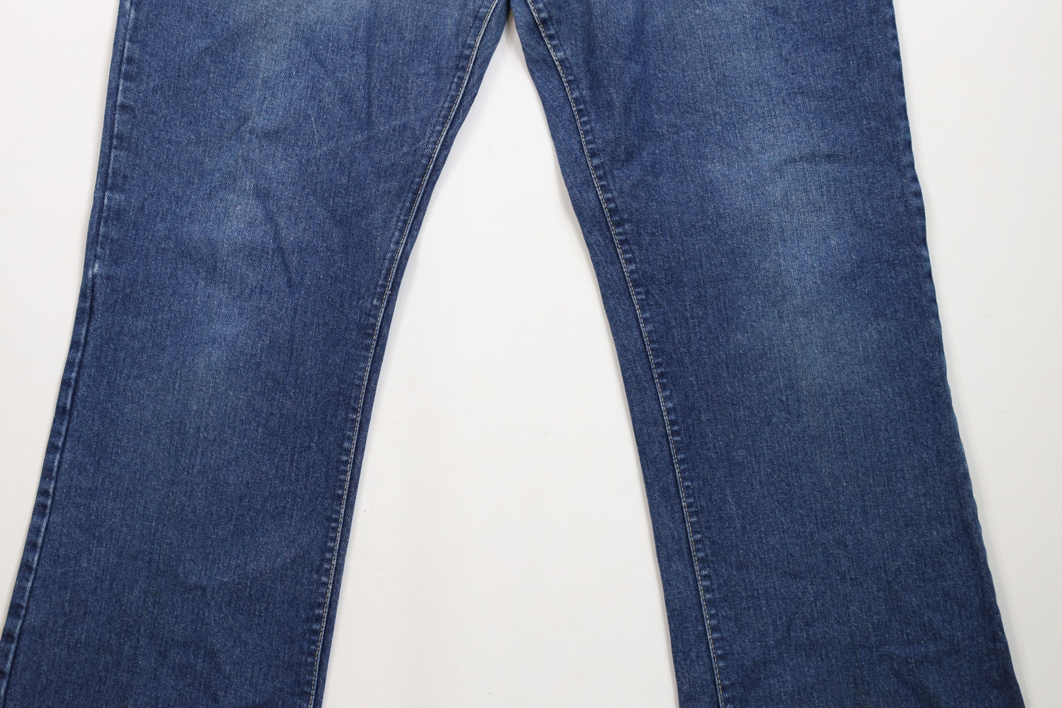 Lee × Vintage Vintage 70s Lee Flared Wide Leg Denim Jeans Blue Cotton USA Size US 38 / EU 54 - 3 Thumbnail