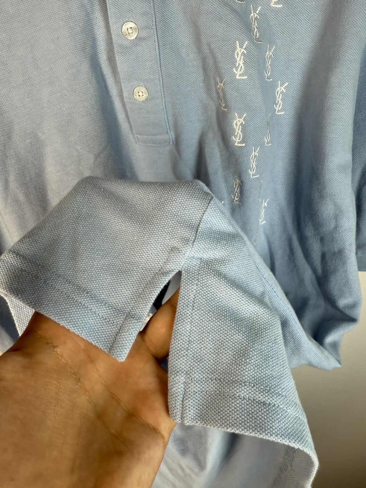 Yves Saint Laurent Monogram YSL Polo Blue YSL T-shirt YSL Shirt Size US L / EU 52-54 / 3 - 9 Thumbnail