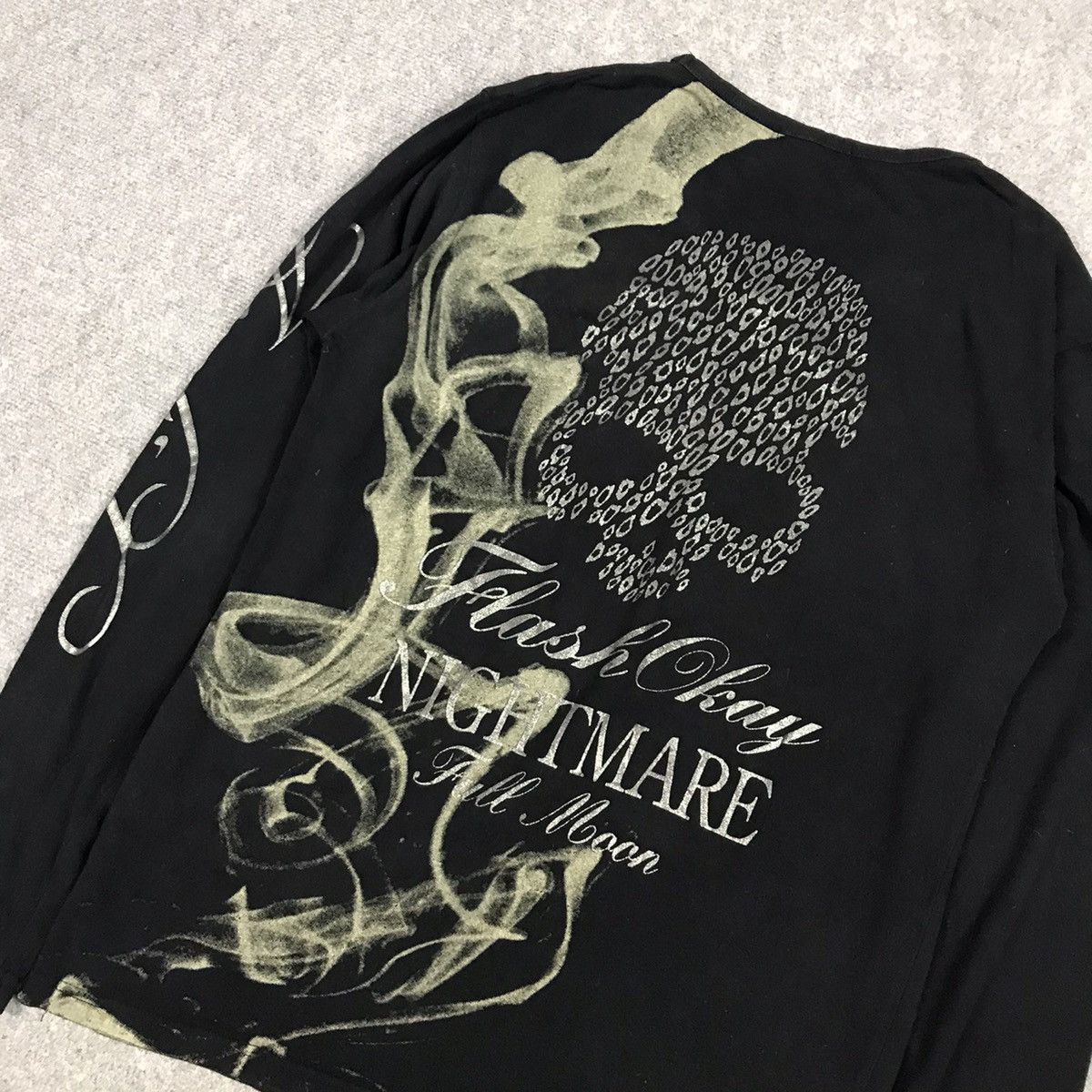 Japanese Brand NIGHTMARE FULL MOON PUNK JAPAN STYLE LONG SLEEVE TSHIRT Size US M / EU 48-50 / 2 - 7 Thumbnail