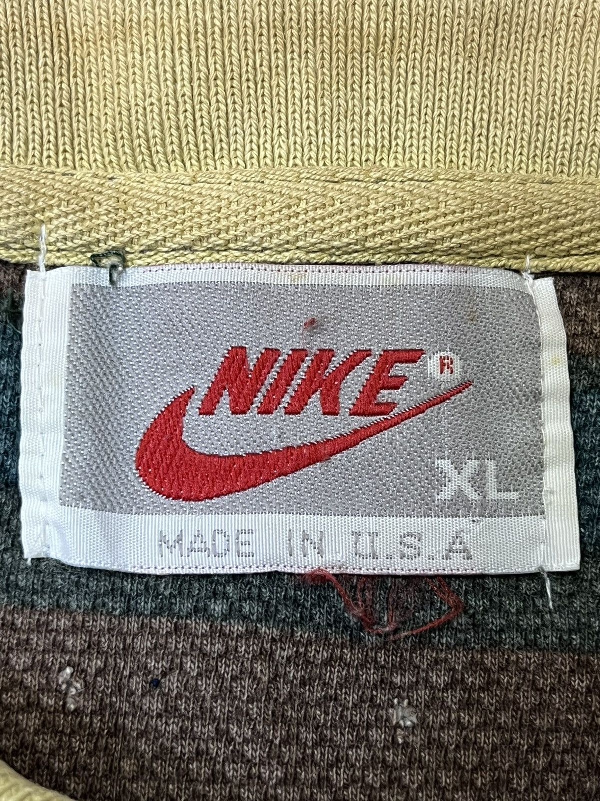 Nike Rare🔥Vintage 90s NIKE AIR striped gray tag rugby shirts Size US XL / EU 56 / 4 - 14 Thumbnail