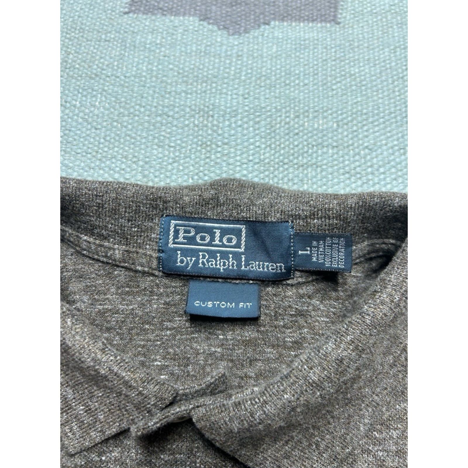 Ralph Lauren VINTAGE Polo Ralph Lauren long sleeve polo shirt custom fit heather brown men’s large Size US L / EU 52-54 / 3 - 4 Thumbnail