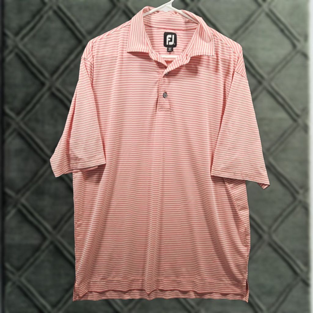 Footjoy FootJoy Polo Shirt Multicolor Striped Short Sleeve Athletic Fit Men LARGe Size US L / EU 52-54 / 3 - 1 Thumbnail