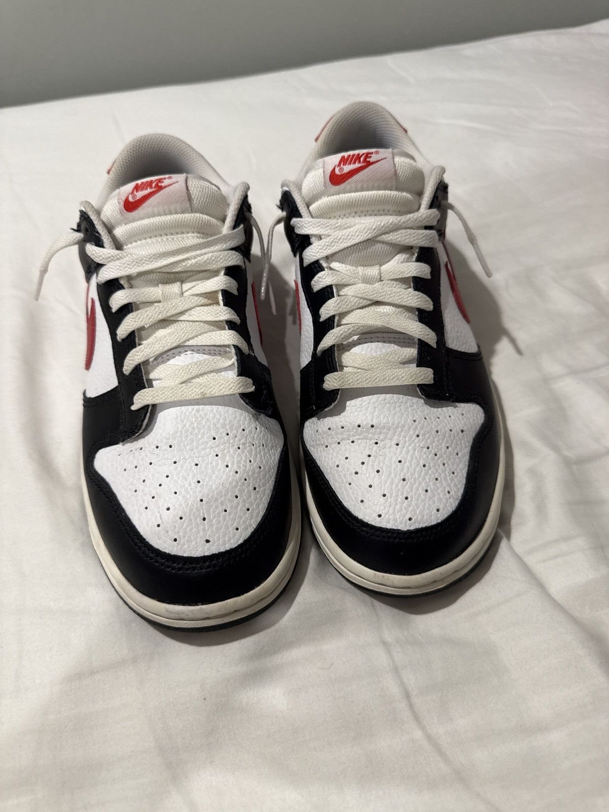 Nike Nike Dunk “Panda Red Swoosh” Size US 10.5 / EU 43-44 - 4 Thumbnail