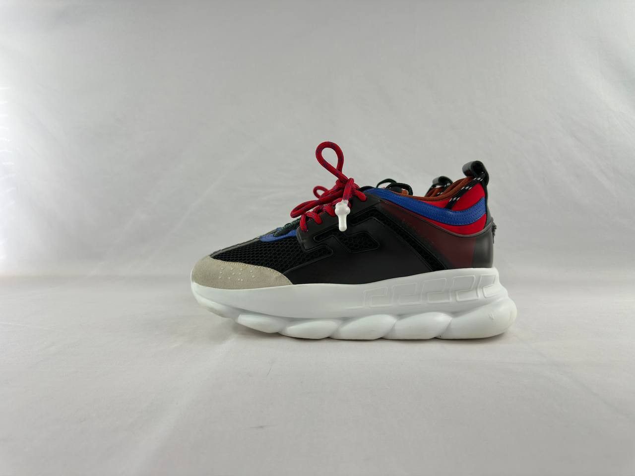 Versace Versace Chain Reaction Red Blue Black Sneakers Size US 11 / EU 44 - 8 Thumbnail