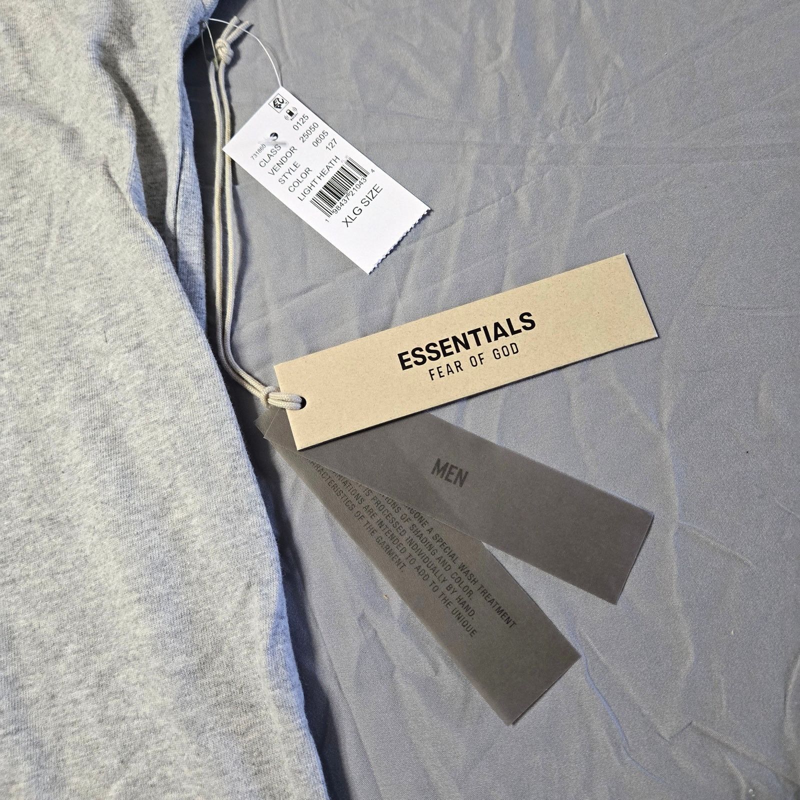 Fear of God Essentials Fear Of God Oversized XL Mens Light Heath Shirt Size US XL / EU 56 / 4 - 3 Thumbnail