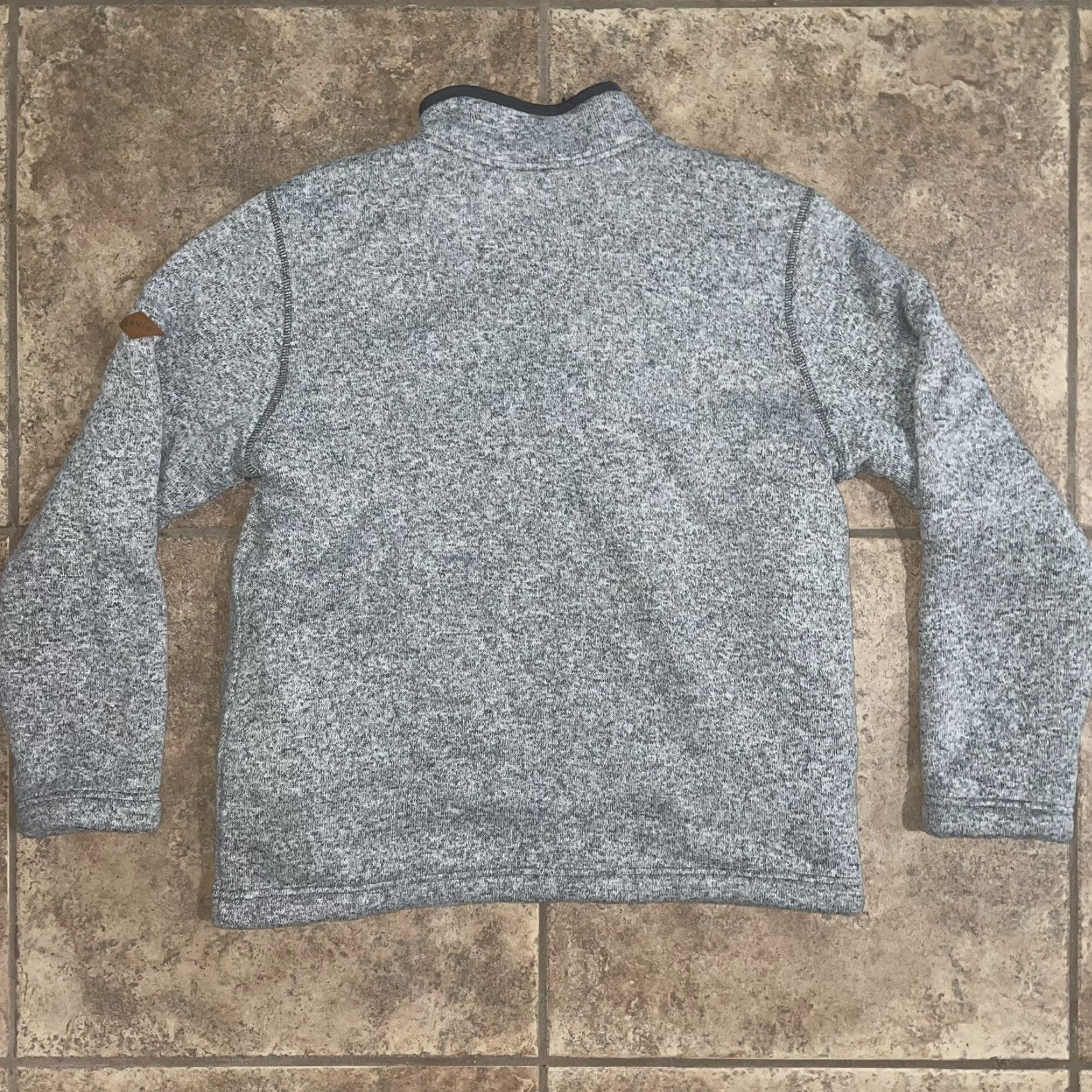 Orvis Orvis Fleece Lined Grey Quarter Zip Pullover Mens L Sweater Regular Polyester Fleece Gray Pullover L Mens Size US L / EU 52-54 / 3 - 5 Thumbnail