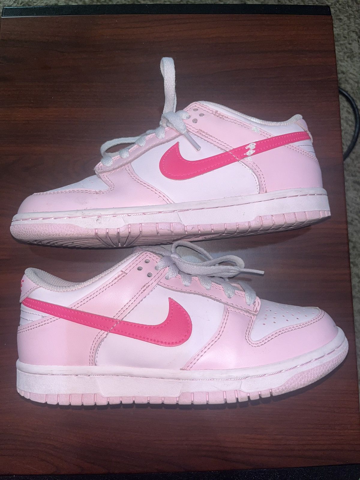 Nike Dunk Low GS 'Triple Pink' Size US 4.5 / IT 34.5 - 3 Thumbnail
