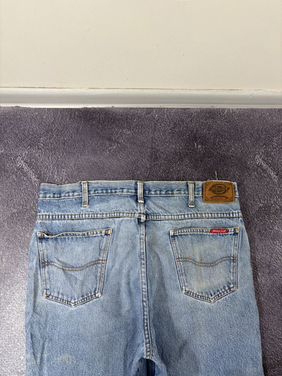 Dickies Vintage 90s Dickies USA Faded Light Blue Denim Baggy Jeans Size US 38 / EU 54 - 7 Thumbnail