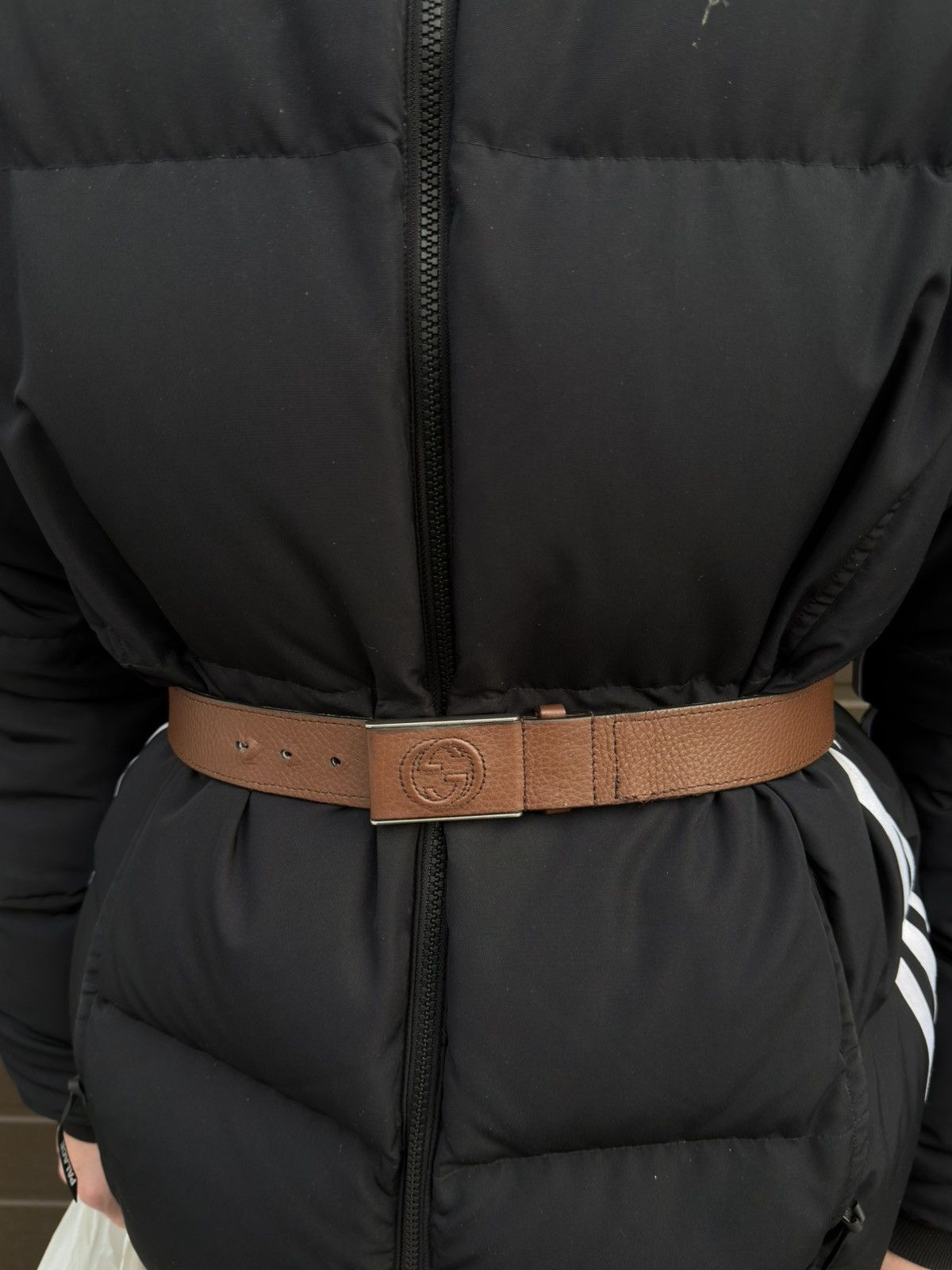 Gucci Gucci Men's Leather Buckle Interlocking G Belt Size 32 - 12 Thumbnail