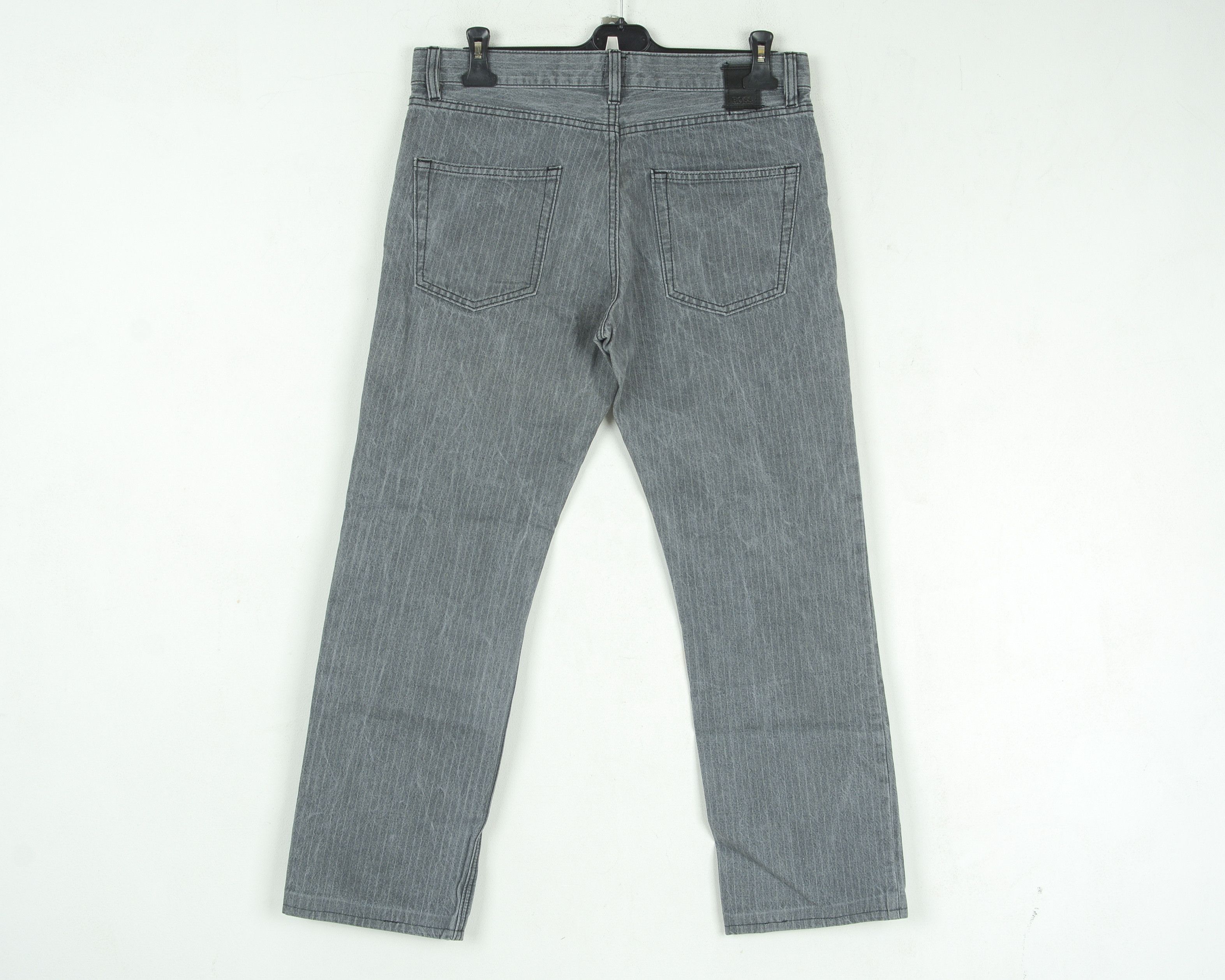 Hugo 'Scout 1' W33 L28 Straight Jeans Denim Pants Pinstriped Size US 33 - 4 Thumbnail