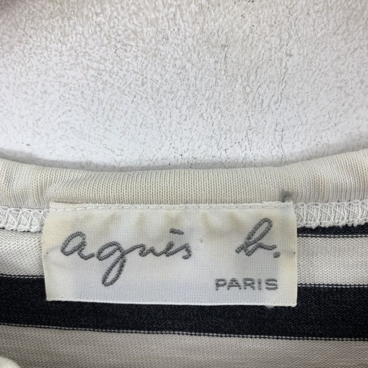 agnes b. AGNES B PARIS Stripes France Brand Long Sleeve Tshirt Size US S / EU 44-46 / 1 - 4 Thumbnail
