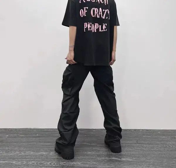 Japanese Brand × Jean Vintage pleated multi-pocket nylon cargo trousers Size US 32 / EU 48 - 3 Thumbnail