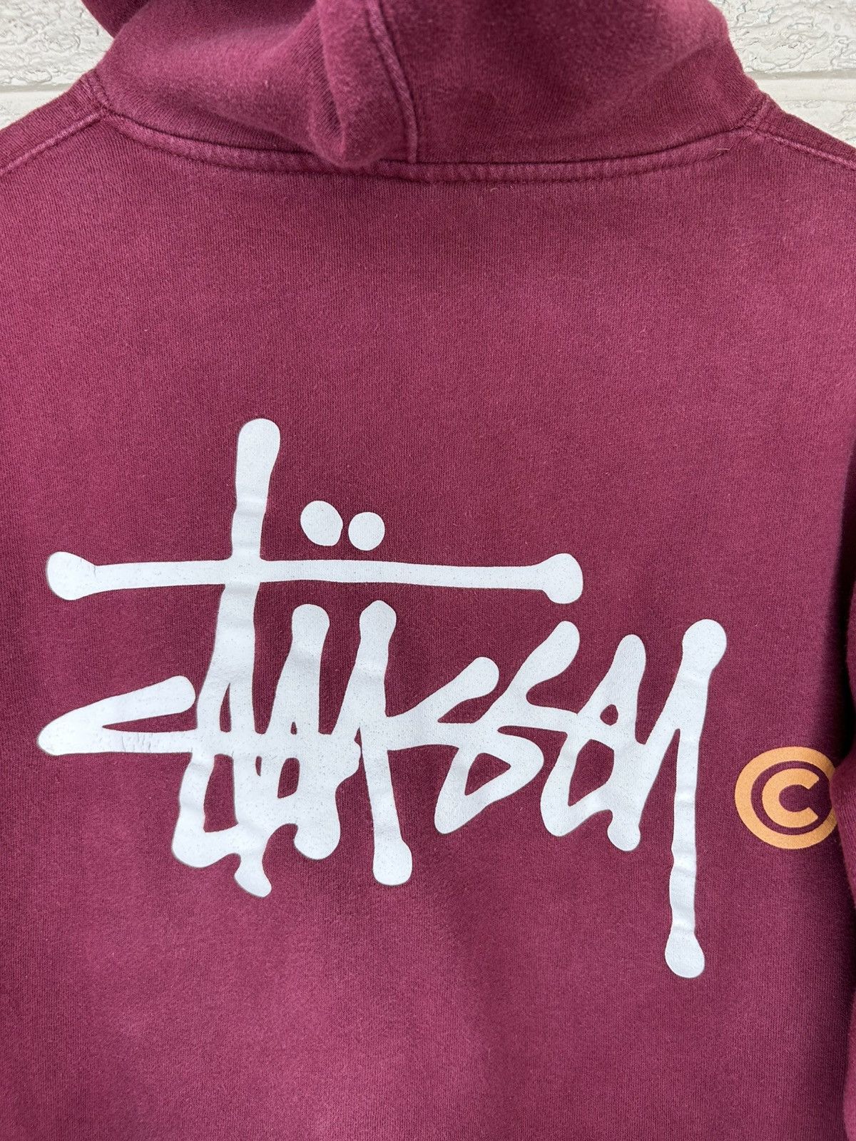 Stussy Stussy Maroon Basic C Pullover Logo Hoodie Size US S / EU 44-46 / 1 - 8 Thumbnail