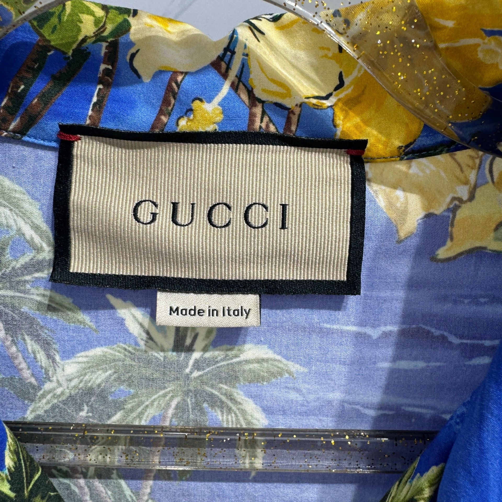 Gucci coconut flower vacation full print printed short-slee