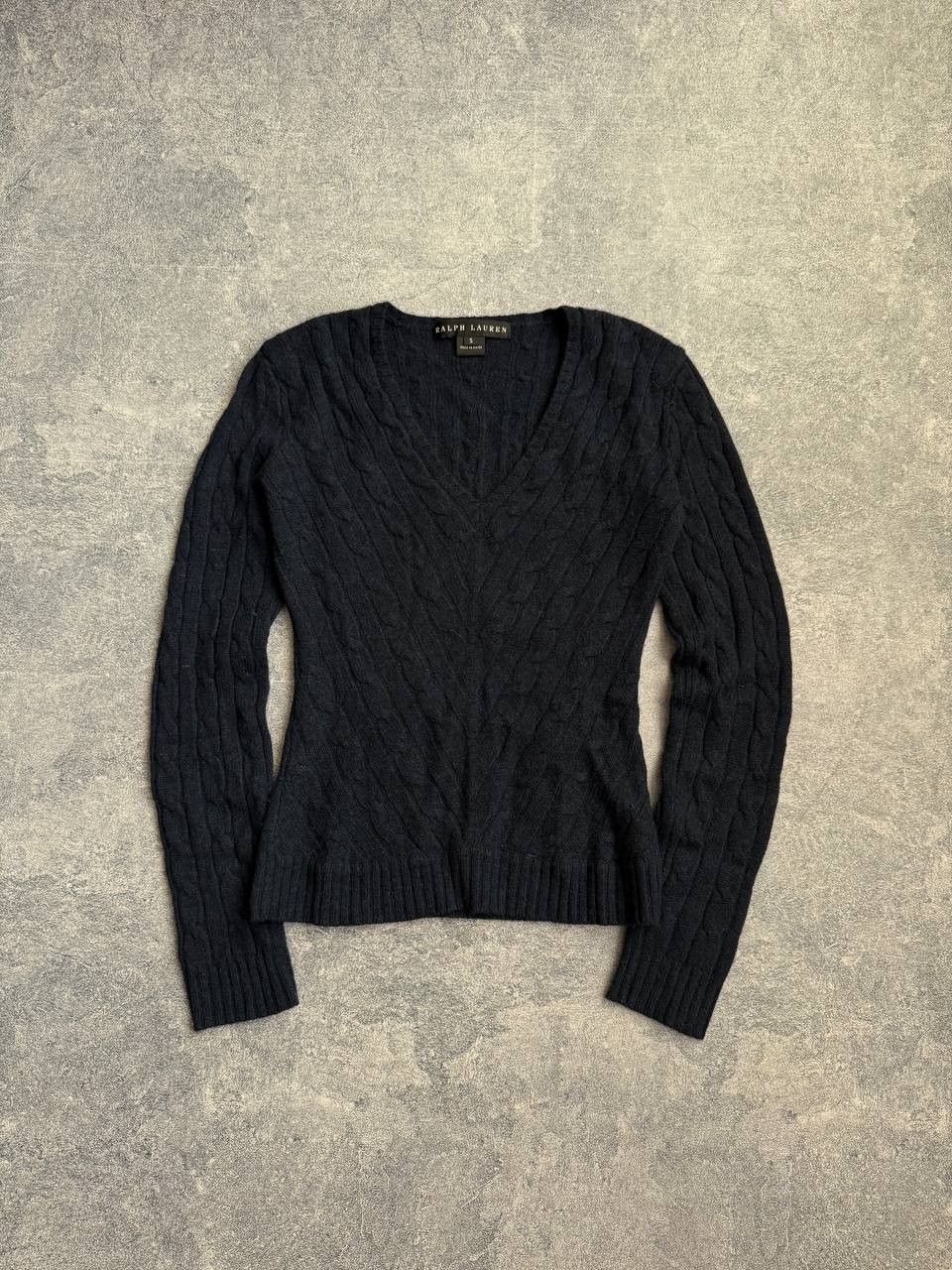 Polo Ralph Lauren Ralph Lauren Black Label Cable-Knit 100% Cashmere Sweater Size S / US 4 / IT 40 - 1 Thumbnail