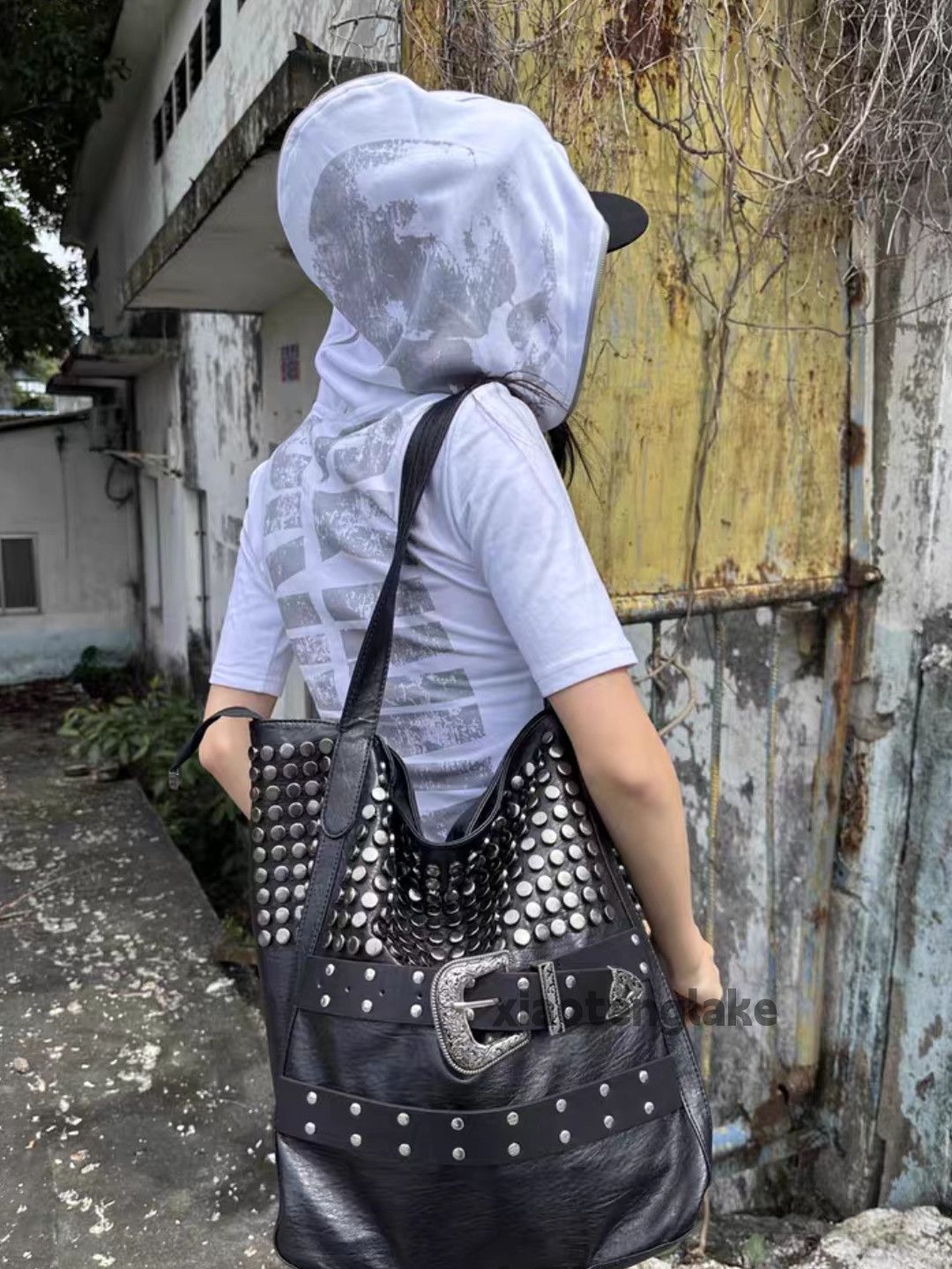 Designer Unisex utility punk yuppie grunge metal graphic bag Size ONE SIZE - 2 Thumbnail