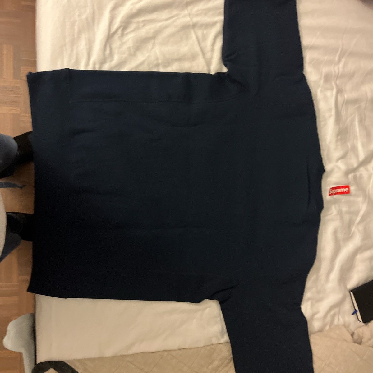 Supreme Supreme Navy Crewneck Size US M / EU 48-50 / 2 - 2 Thumbnail