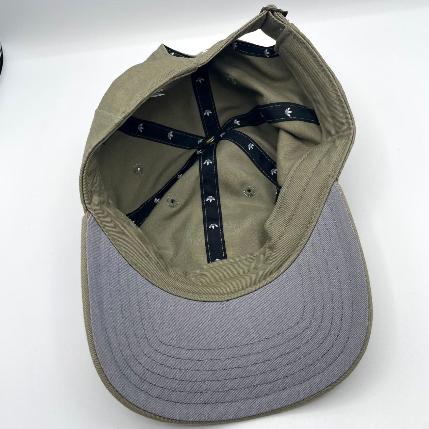 Adidas Adidas Hat Cap Mens Green Embroidered Trefoil Logo Cotton Baseball Strapback Size ONE SIZE - 4 Thumbnail