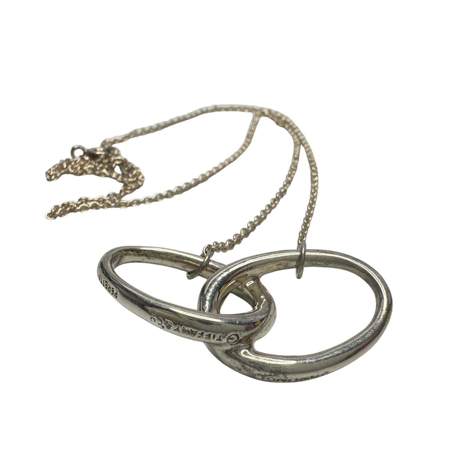 Tiffany & Co. Tiffany and Co Elsa Peretti Large Double Loop Necklace 15" Size ONE SIZE - 10 Thumbnail