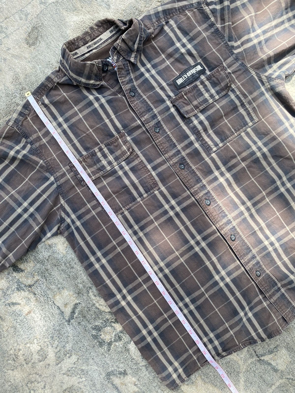 Harley Davidson Brown Plaid Harley Embroidered Button Down Flannel Large Size US L / EU 52-54 / 3 - 1 Thumbnail