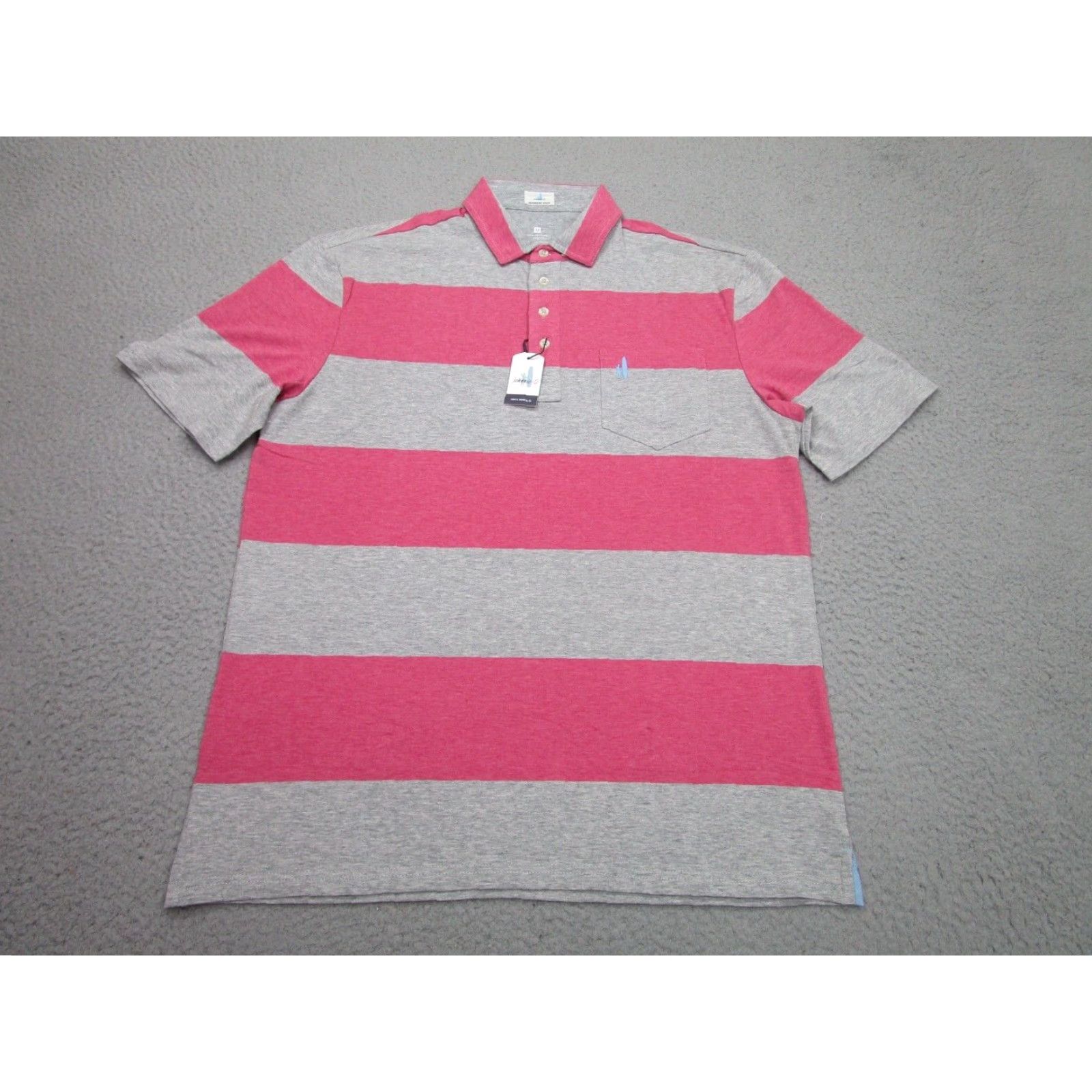 johnnie-O johnnie-O Polo Shirt Mens Medium Gray Golf Button-Down Size US M / EU 48-50 / 2 - 2 Thumbnail