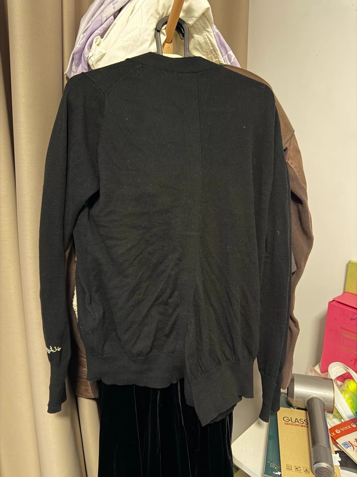 Yohji Yamamoto Yohji Yamamoto Regulation Black Knit Cardigan 2 Size US M / EU 48-50 / 2 - 5 Thumbnail