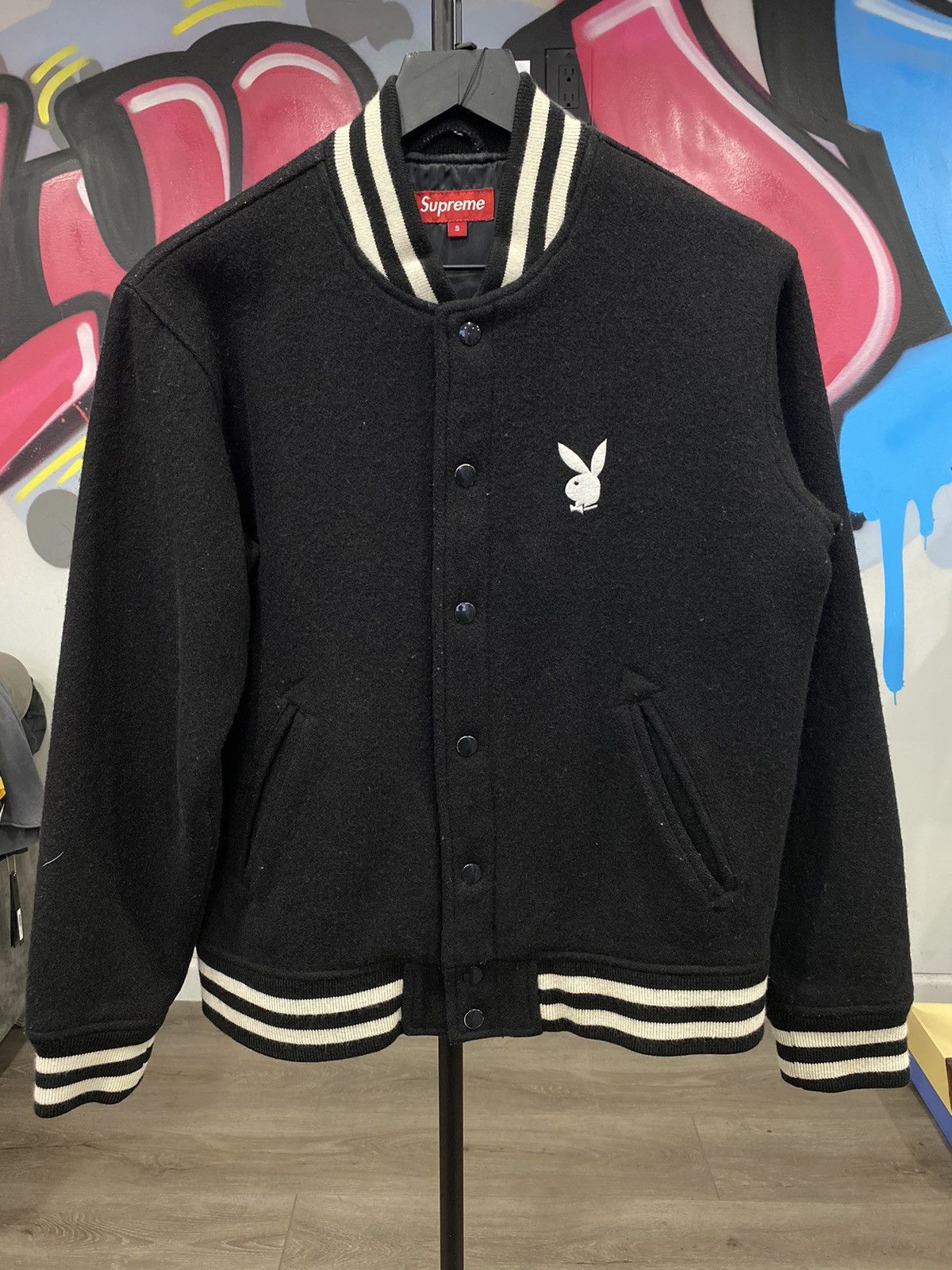 Supreme Playboy Varsity Jacket | Grailed