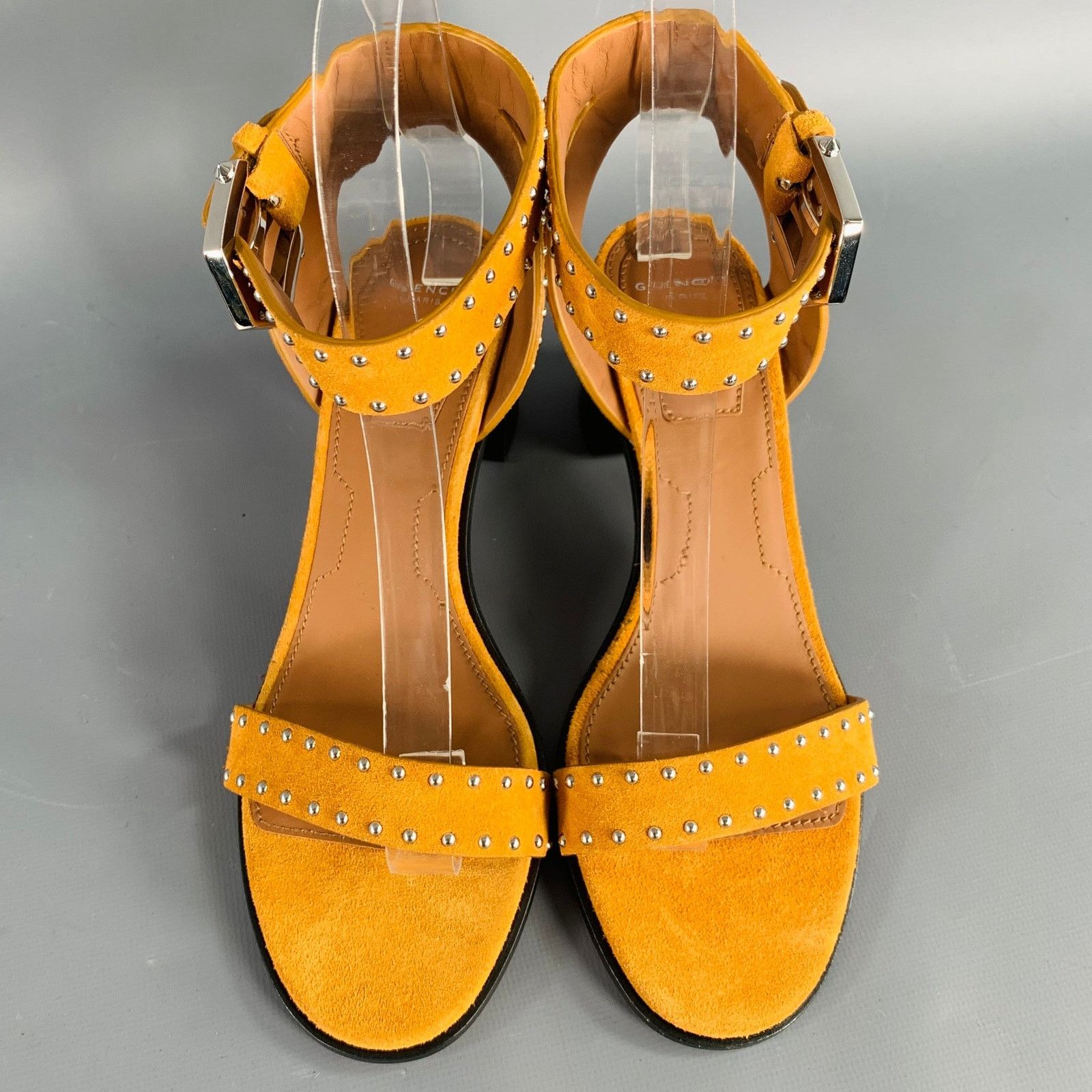 Givenchy GIVENCHY Size 6 Mustard Yellow Suede Ankle Strap Sandals Size US 6 / IT 36 - 4 Thumbnail