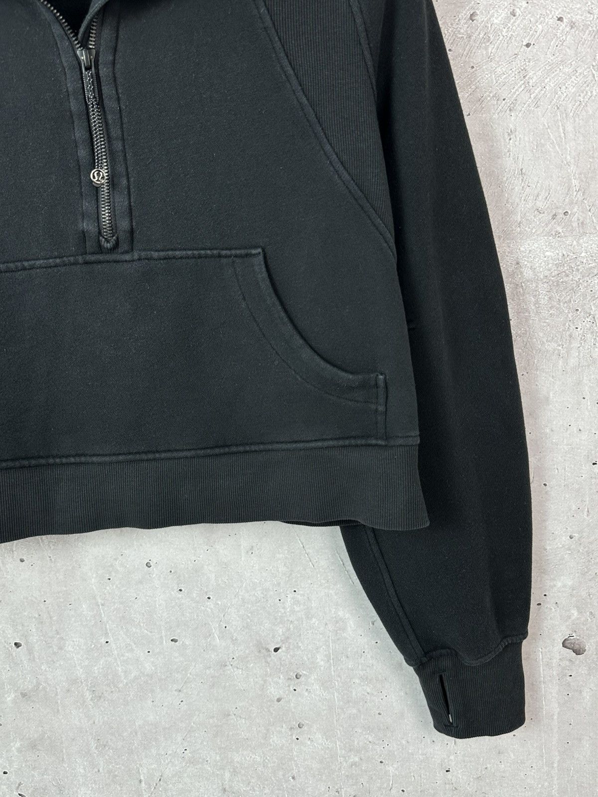 Lululemon Lululemon Quarter Zip Black Long Sleeve Women’s Jumper Size M / US 6-8 / IT 42-44 - 4 Thumbnail