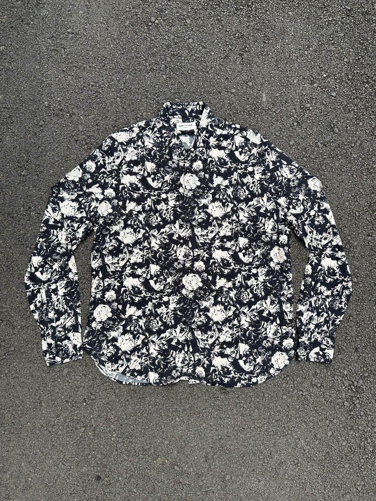 Saint Laurent Paris SAINT LAURENT FLORAL SILK SHIRT DMC Size US XL / EU 56 / 4 - 1 Thumbnail