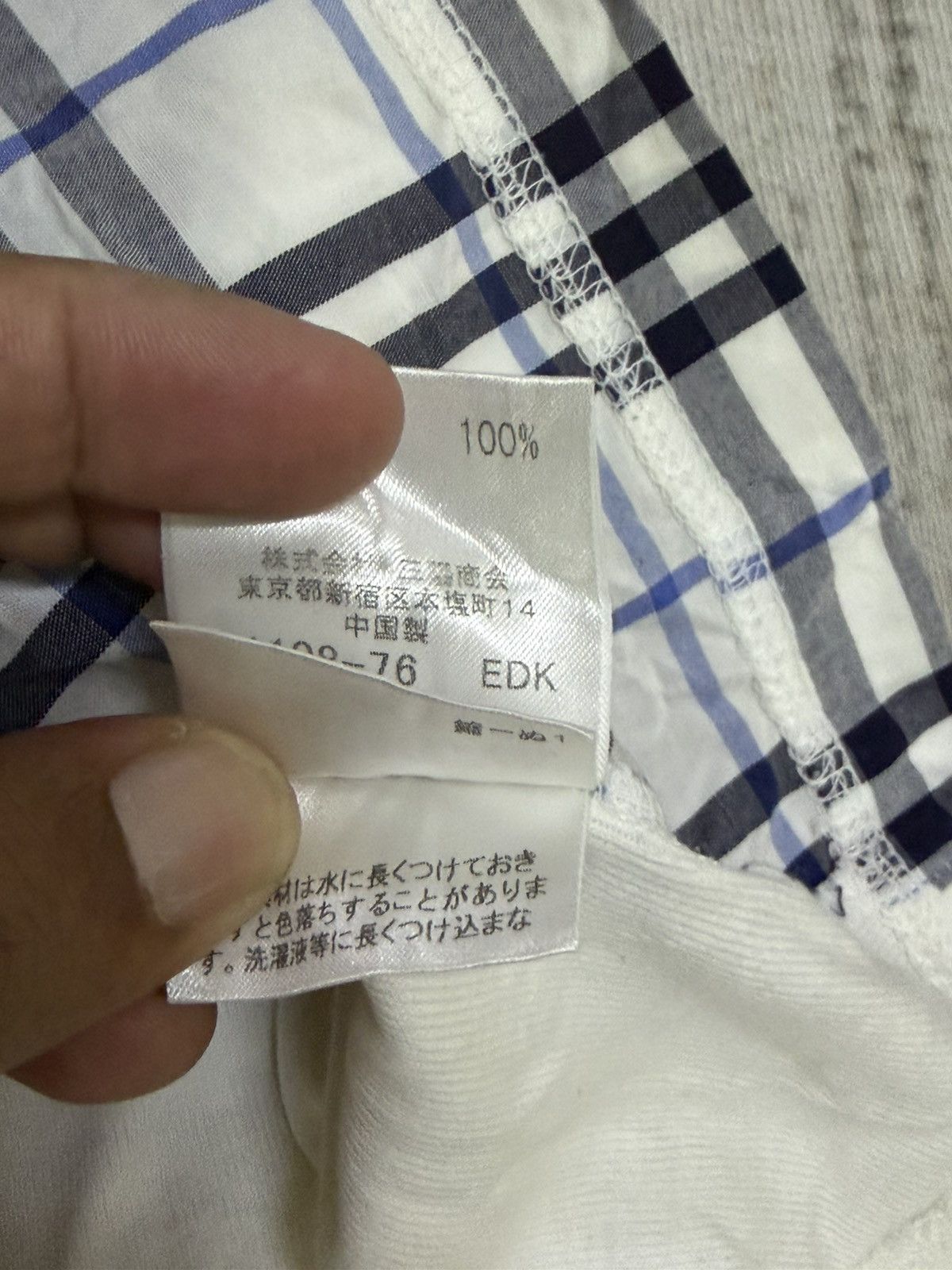 Burberry × Gosha Rubchinskiy Vintage 90s Burberry nova check tshirt Size US XS / EU 42 / 0 - 6 Thumbnail