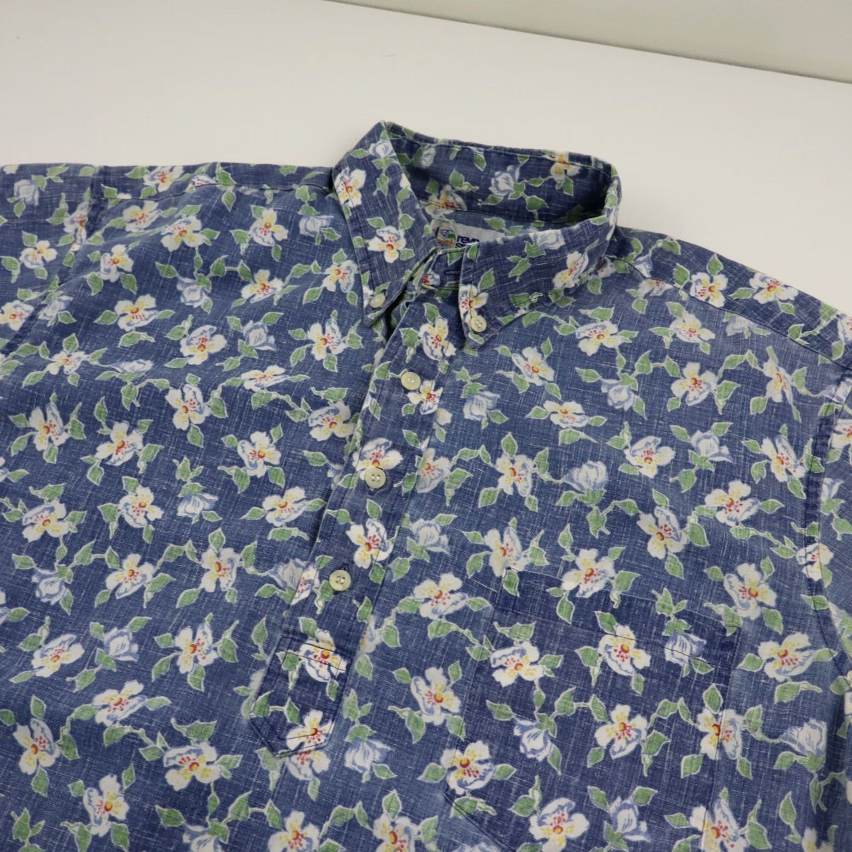 Reyn Spooner VINTAGE Reyn Spooner Hawaiian Shirt Mens L Blue Green Aloha Popover Made in Hawaii Size US L / EU 52-54 / 3 - 4 Thumbnail