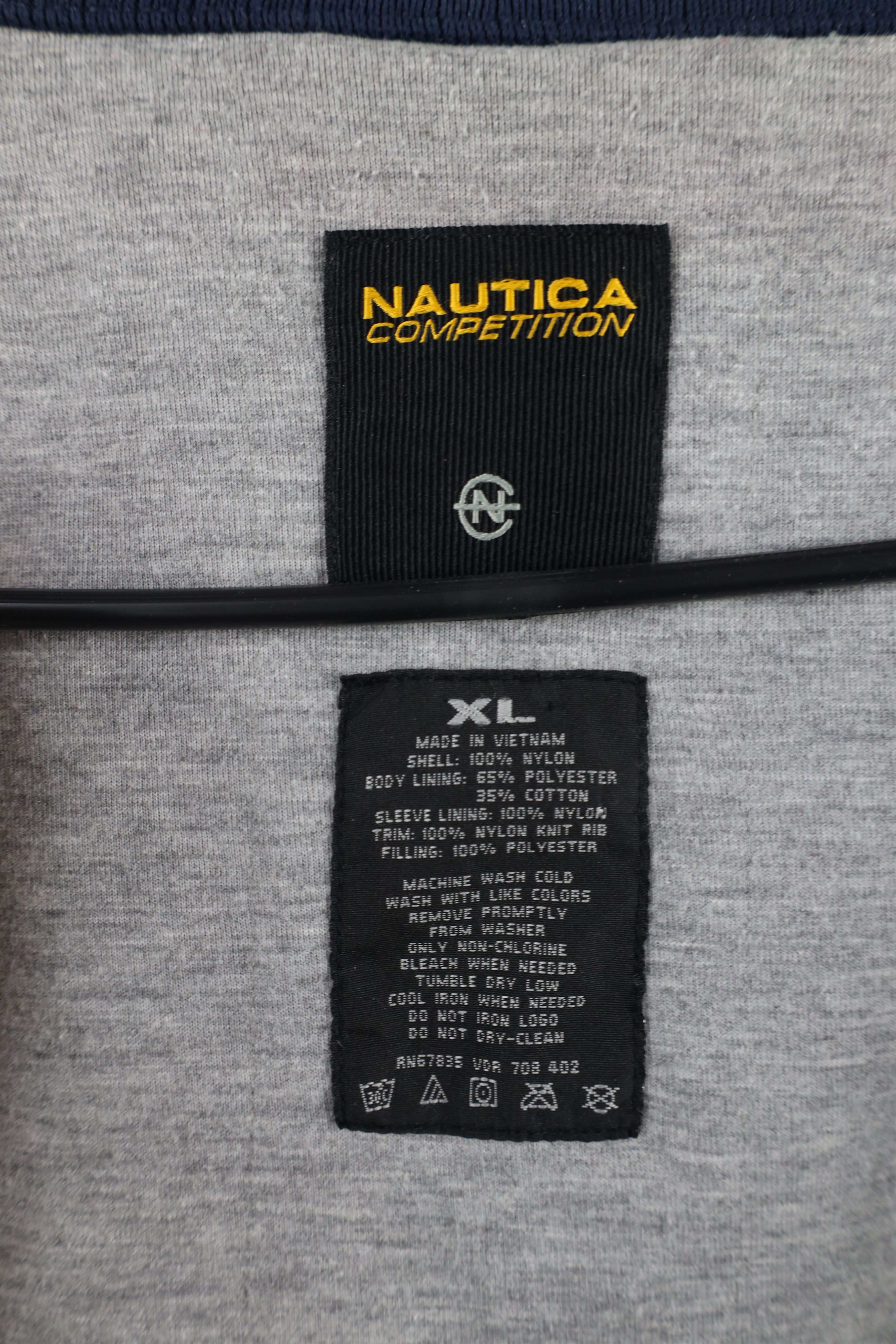 Nautica × Vintage Vintage 90s Nautica Competition Lined Hooded Full Zip Jacket Size US XL / EU 56 / 4 - 12 Thumbnail