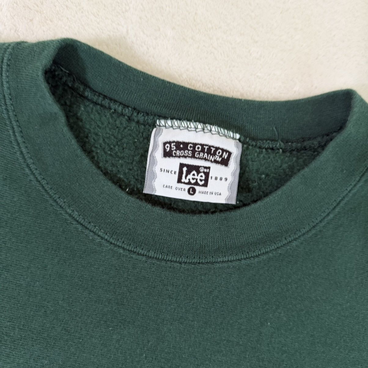 Lee Vintage Lee Basketball Forest Green Crewneck Sweatshirt Size US L / EU 52-54 / 3 - 4 Thumbnail