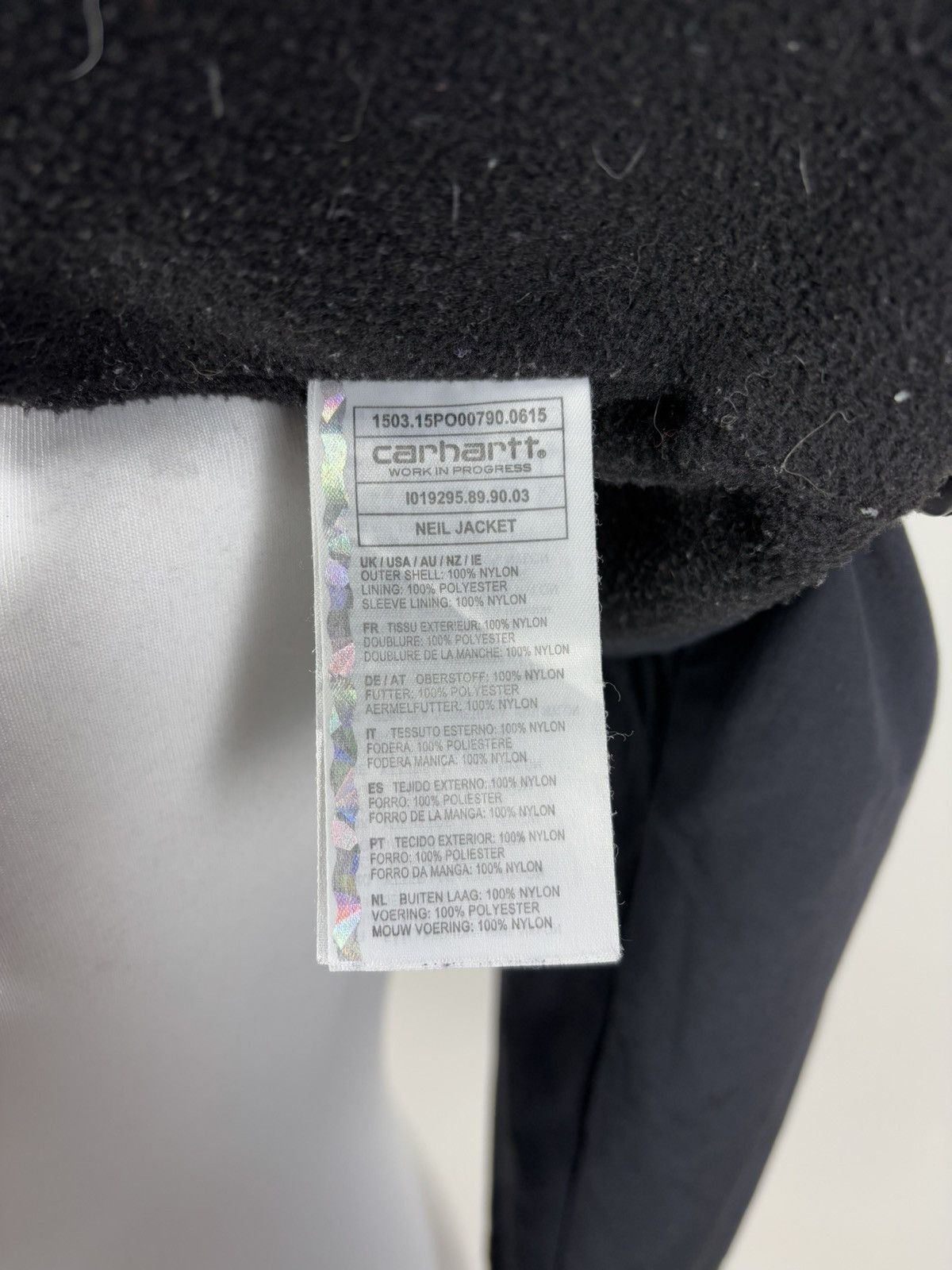 Carhartt Mens jacket Carhartt Neil Jacket Size S Color Black Size US S / EU 44-46 / 1 - 9 Thumbnail