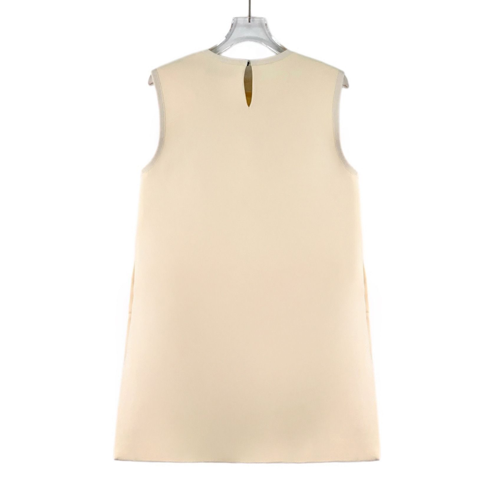 Dior Dior Button Wool Dress Beige (38) Size M / US 6-8 / IT 42-44 - 2 Thumbnail