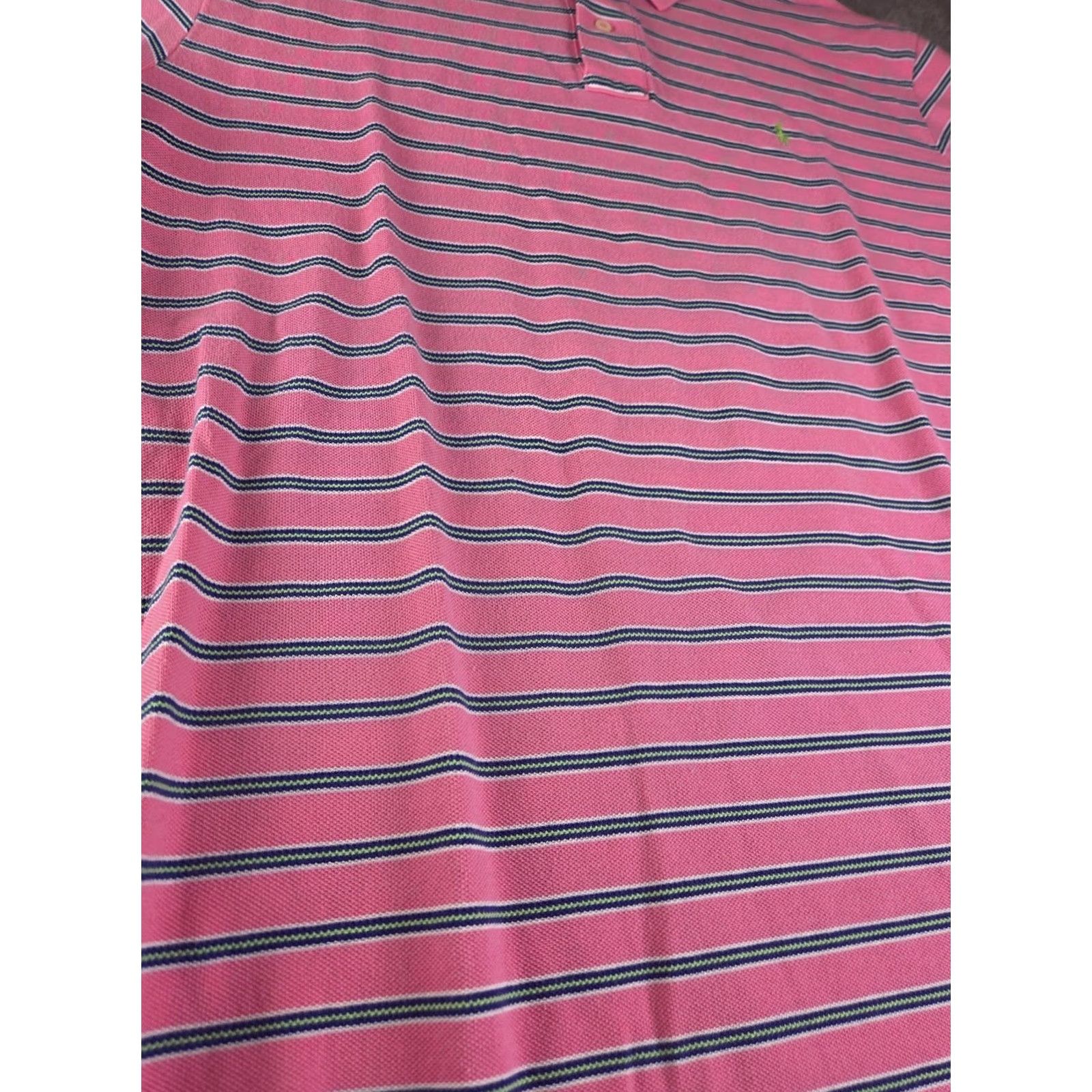 Ralph Lauren VINTAGE Polo Ralph Lauren Shirt Mens XL Pink Striped Pony Golf Casual Preppy Size US XL / EU 56 / 4 - 2 Thumbnail