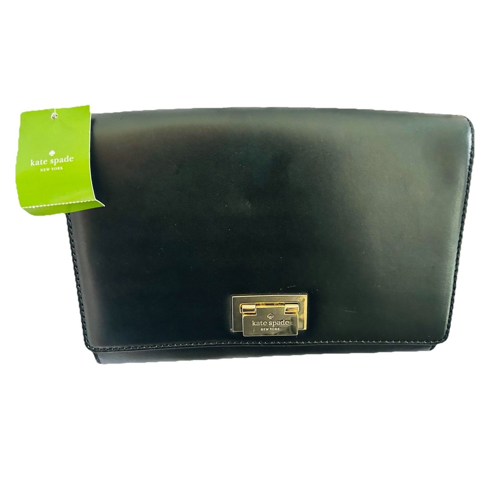 Kate Spade Kate Spade Harwood Fiona Leather Shoulder Crossbody Black Size ONE SIZE - 3 Thumbnail