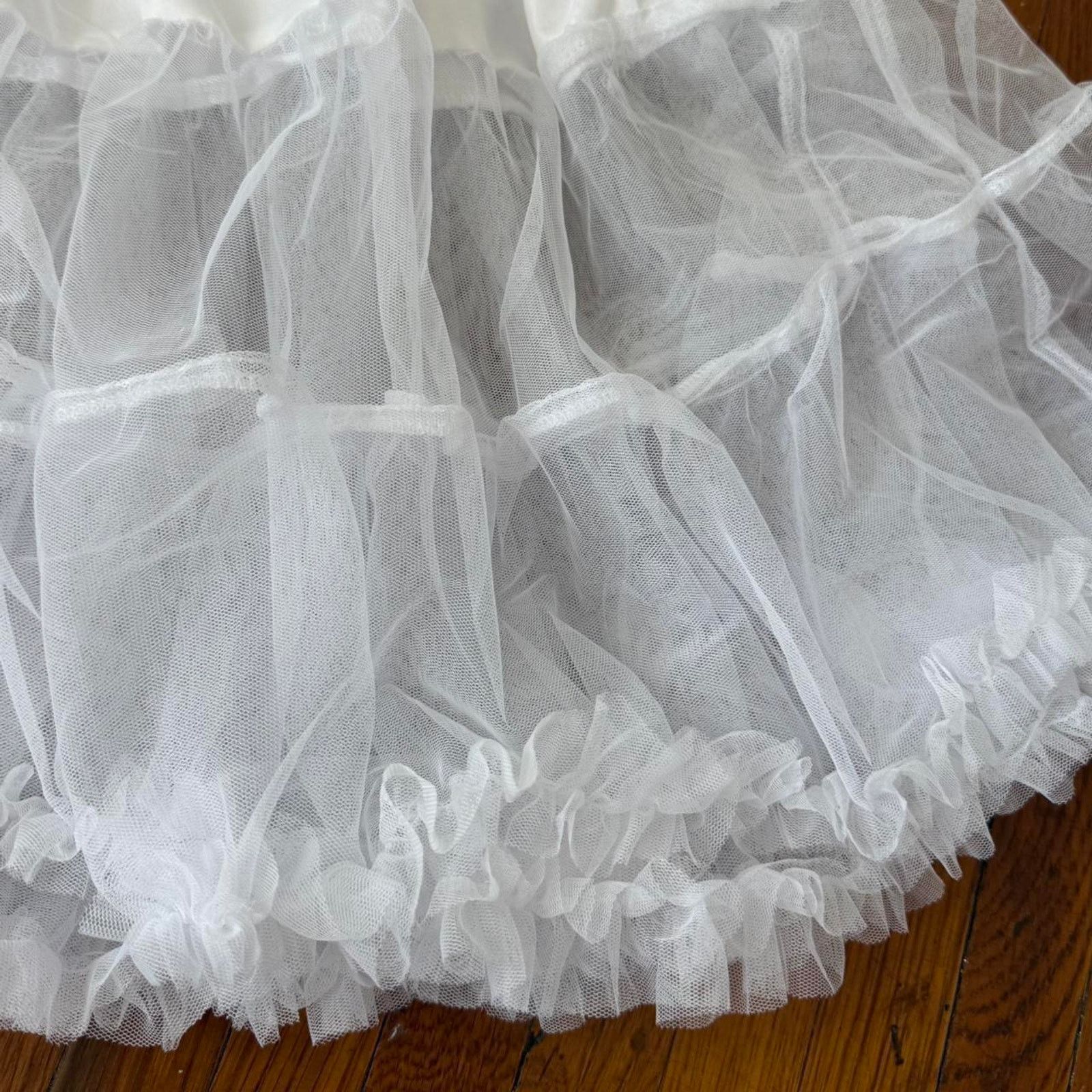 Other ✿ ⋆ 𓆩♡𓆪 White Sheer Balletcore Tulle Ruffle Mini Skirt ⋆ Size 29" - 5 Thumbnail