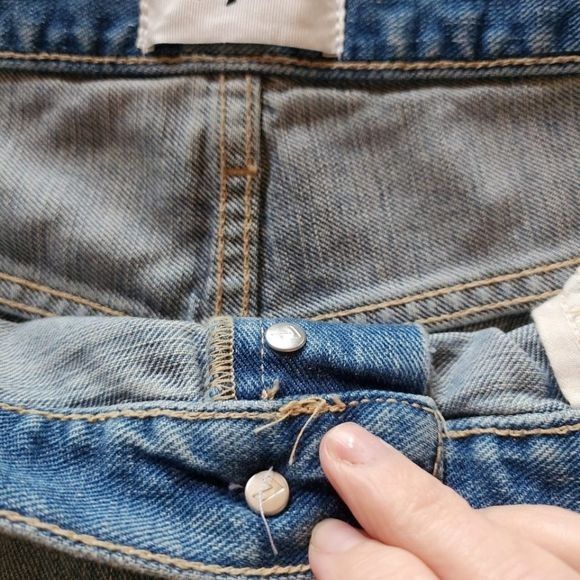 7 For All Mankind 7 For All Mankind Raw Edges Easy Day Bootcut Sz. 33 Jeans Size 33" - 9 Thumbnail