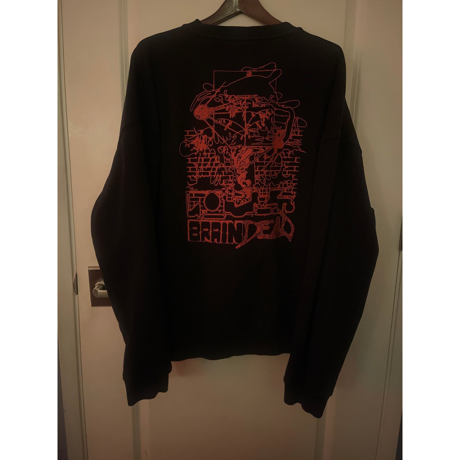 Brain Dead Brain Dead 'Black Sludge' Cotton Fleece Structured Sweater Size US XXL / EU 58 / 5 - 3 Thumbnail