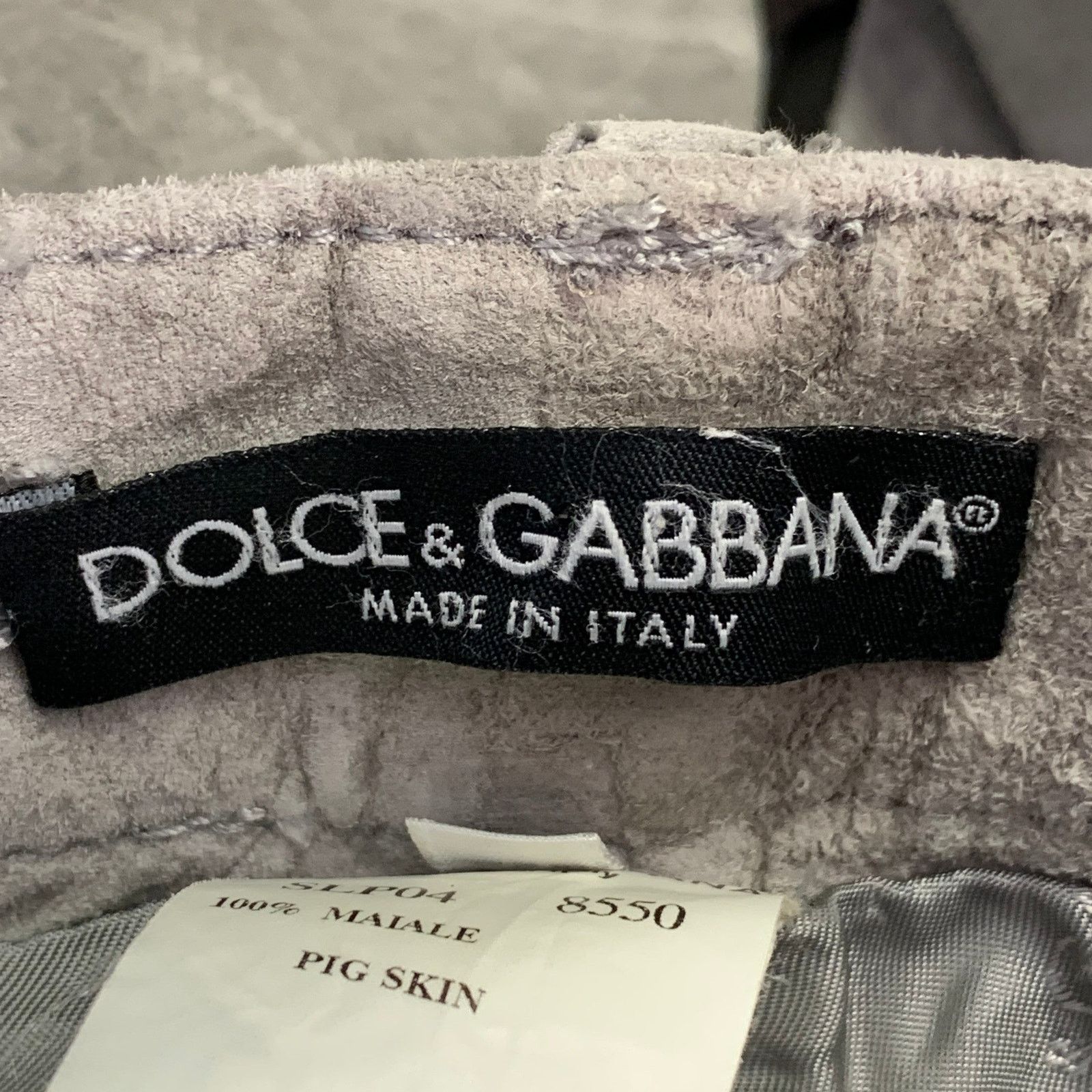 Dolce & Gabbana Size 32 Grey Suede Five Pockets Straight Casual Pants Size US 32 / EU 48 - 7 Thumbnail