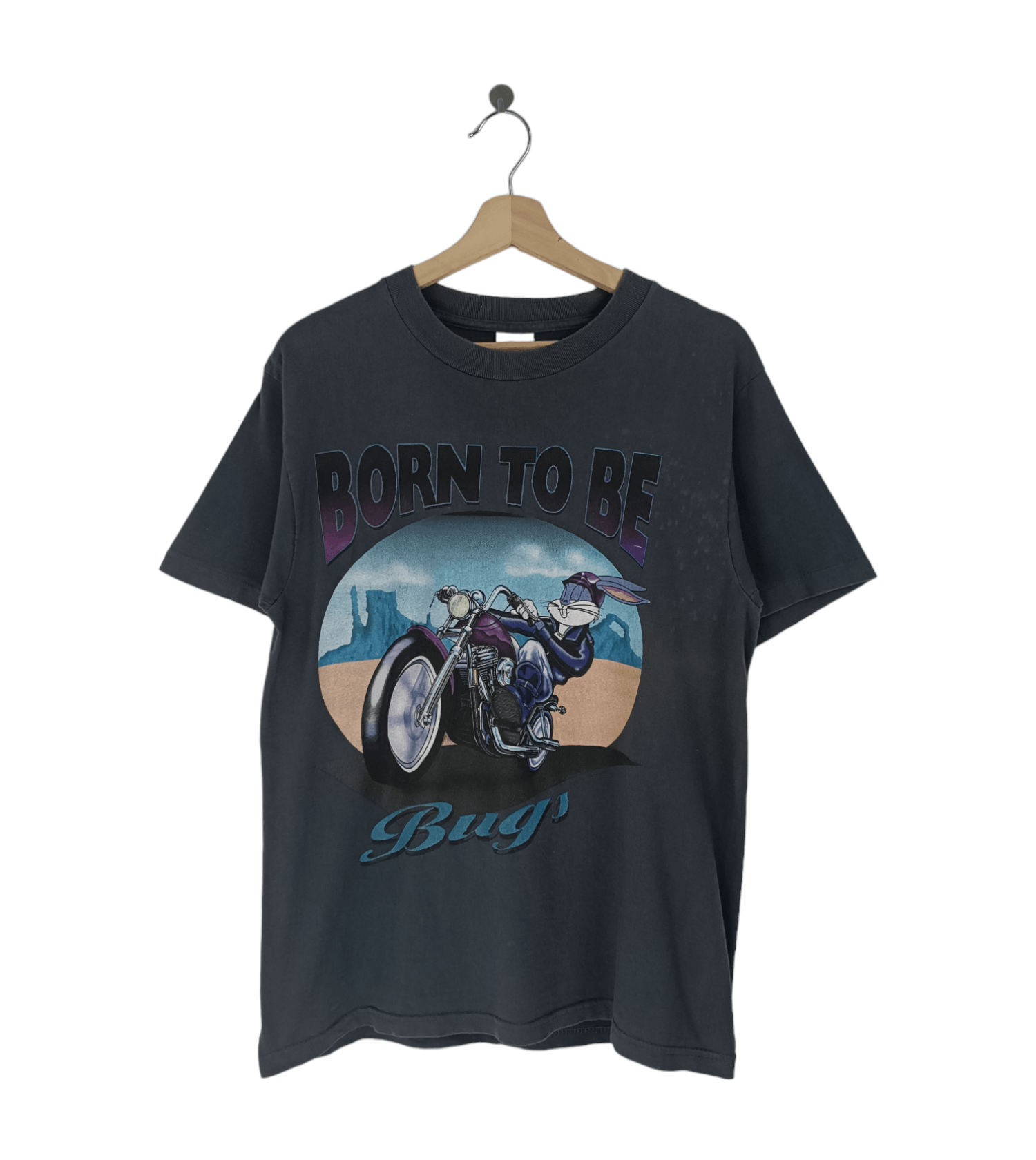 Disney VINTAGE 90'S BORN TO BE BUGS BUNNY X HARLEY DAVIDSON RARE Ts Size US M / EU 48-50 / 2 - 1 Thumbnail