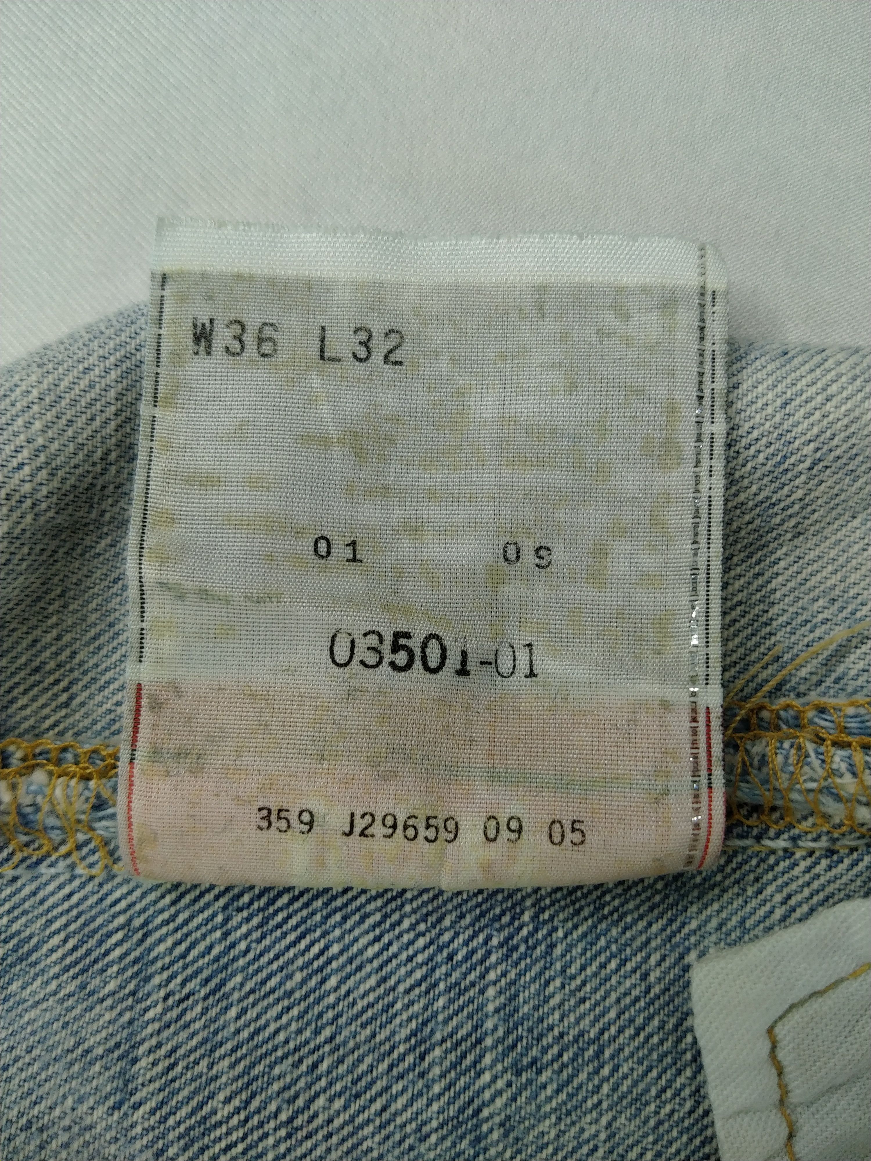 Levi's 90s Light Wash Ripped Vintage Levi's 501 36x28 Denim -JN999 Size US 36 / EU 52 - 9 Thumbnail