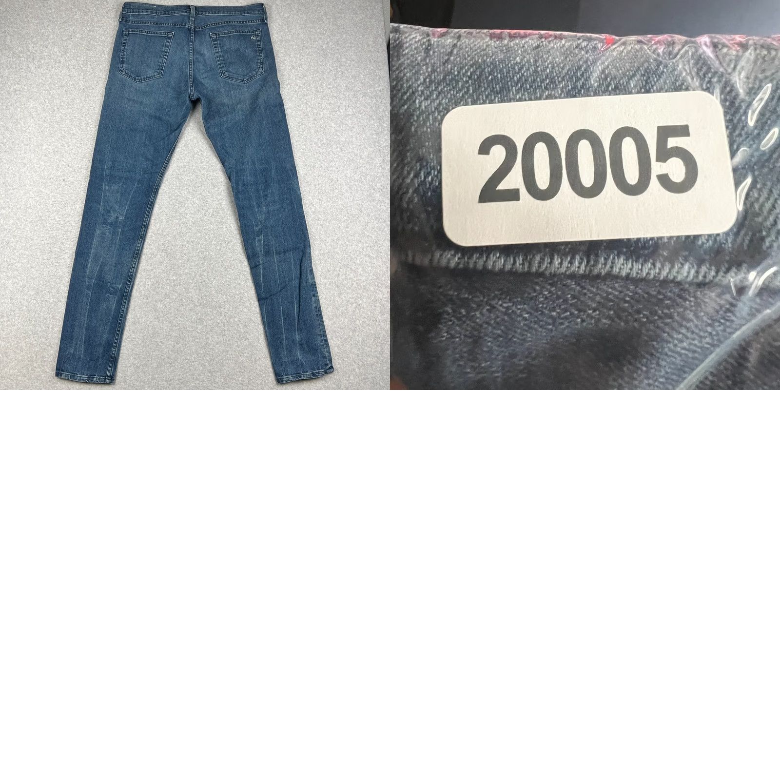 Rag & Bone Rag & Bone Fit 1 Jeans Mens 34x32 Blue Stretch Denim Pants Cotton Extra Slim Size US 34 / EU 50 - 8 Thumbnail