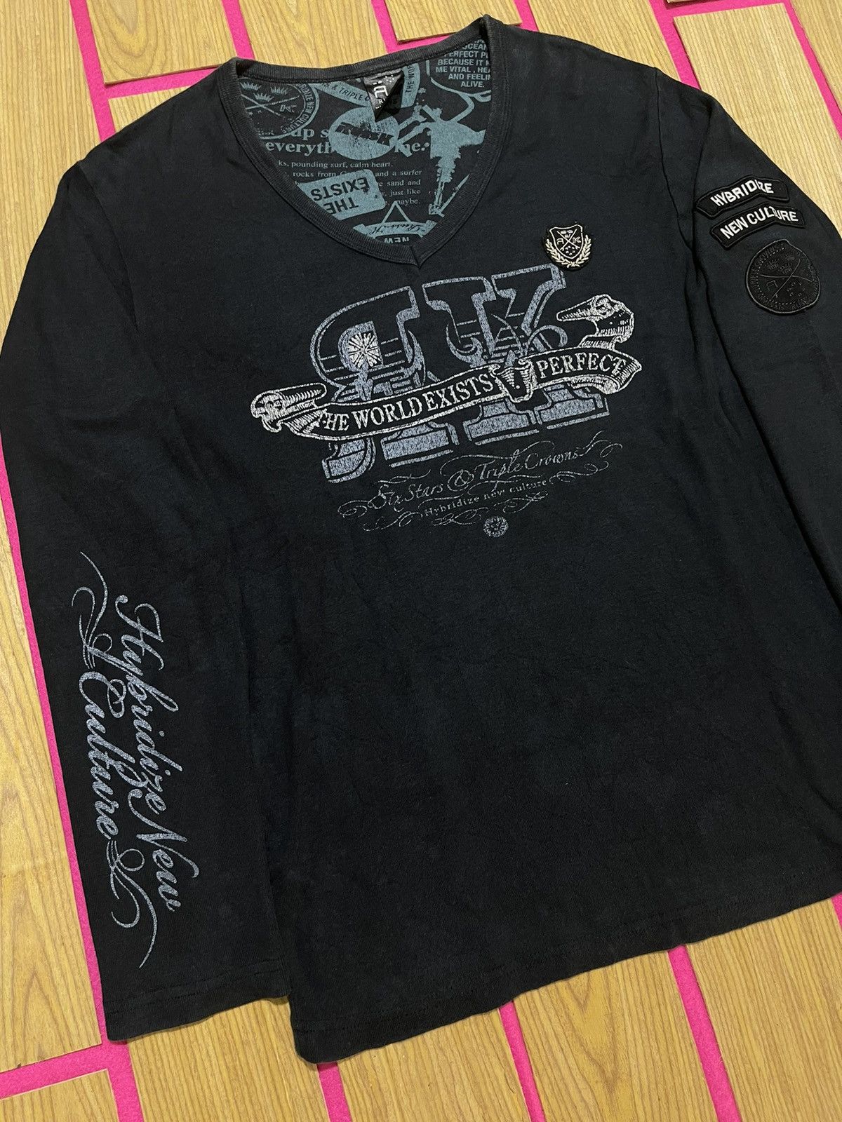 If Six Was Nine Y2K RUSS•K long sleeve tshirt Size US M / EU 48-50 / 2 - 3 Thumbnail