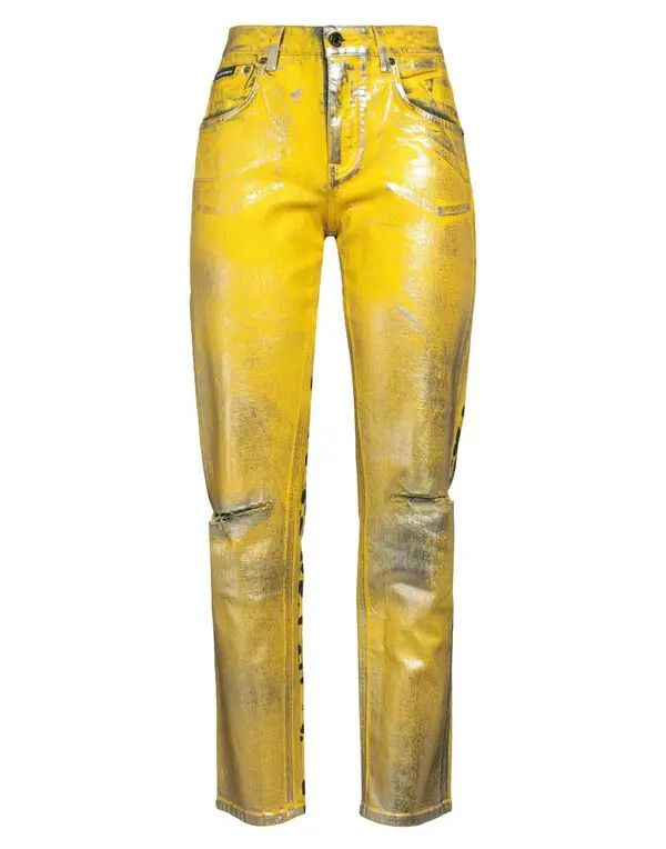 o1y0825 Denim Pant in Yellow