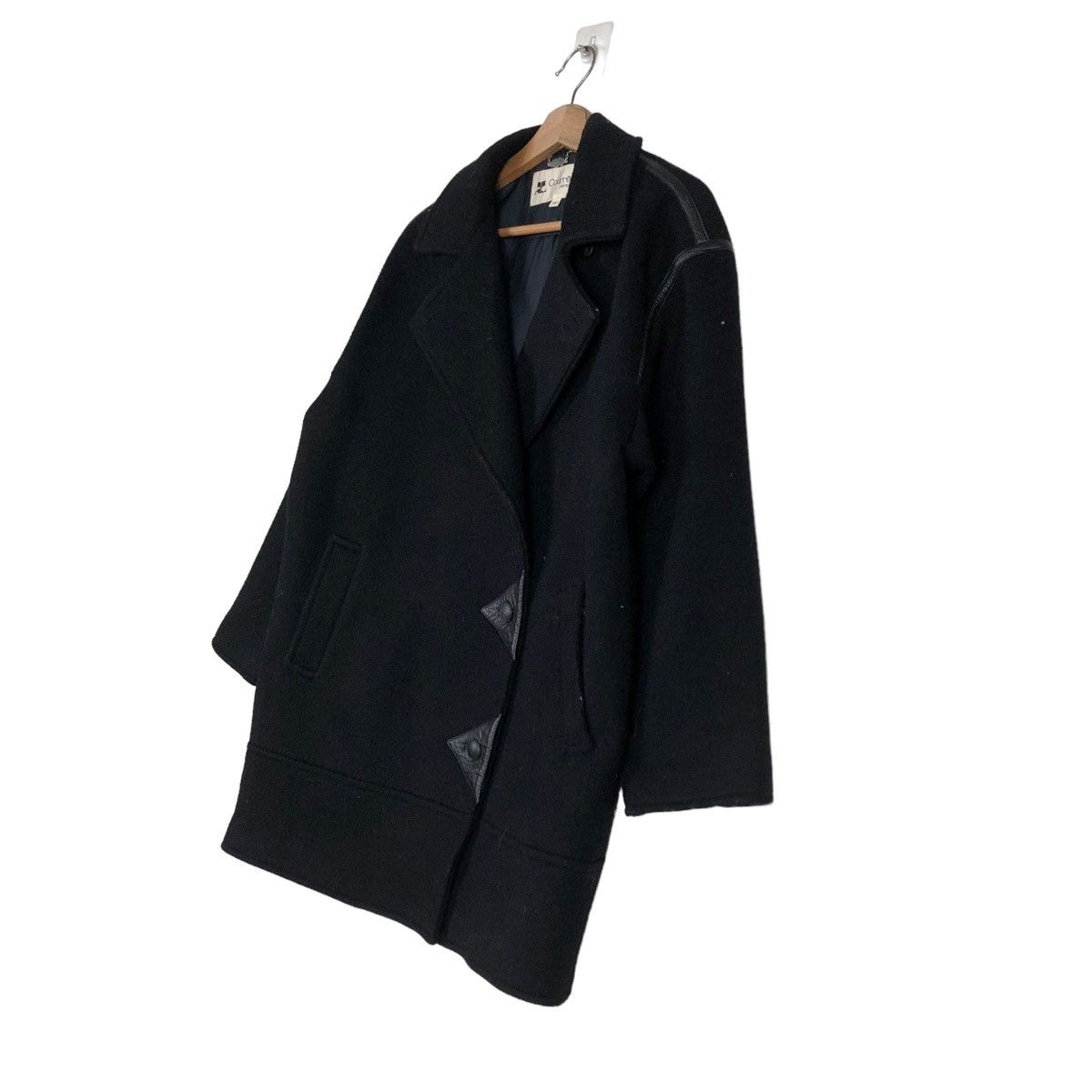 Issey Miyake 🔥VINTAGE WOOL JACKET DOUBLE BREAST COURREGES PARIS Size US M / EU 48-50 / 2 - 2 Thumbnail