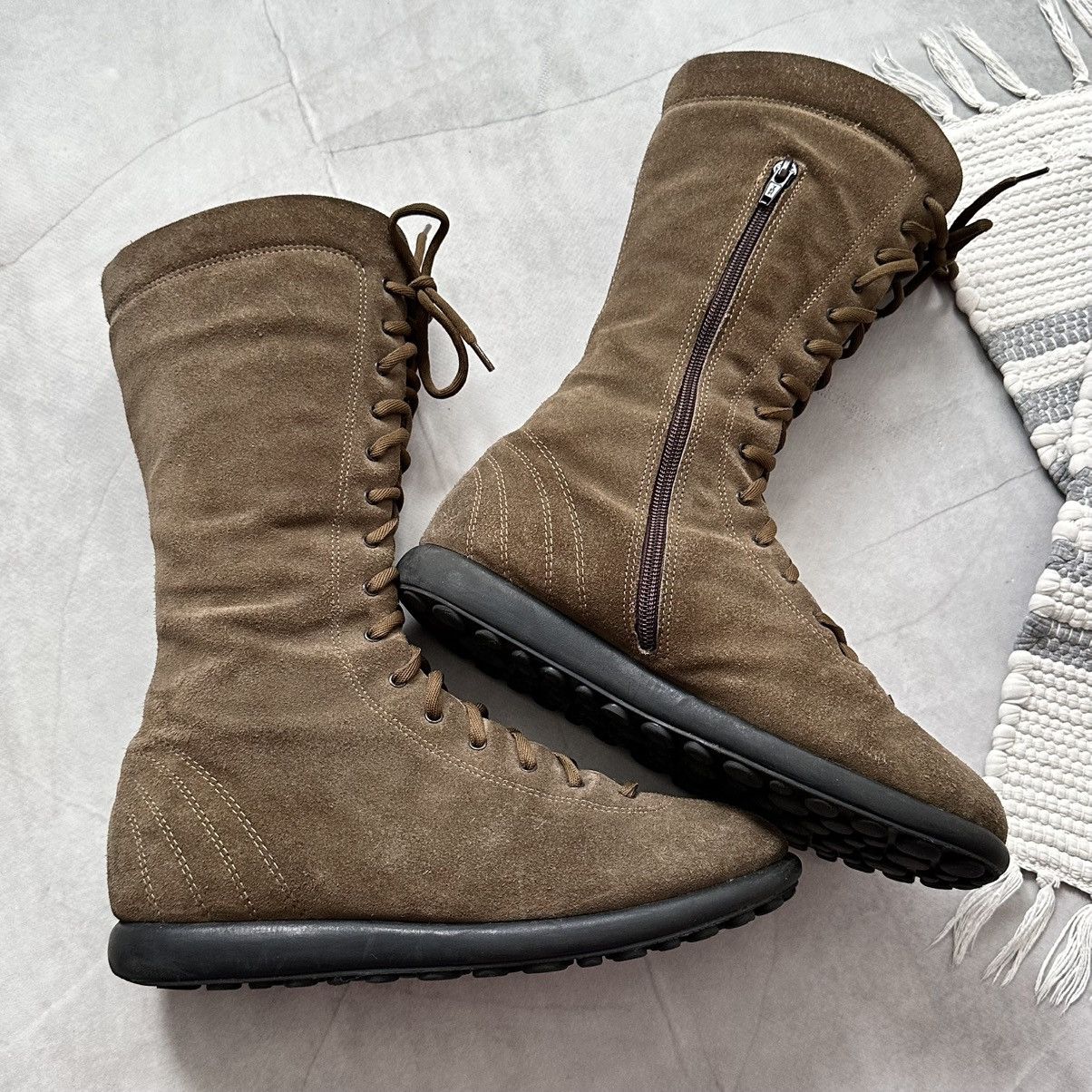Dirk Bikkembergs 00s Boxing Biker High Sneakers Boots Camper Pelotas Vibe Size US 7 / EU 40 - 2 Thumbnail