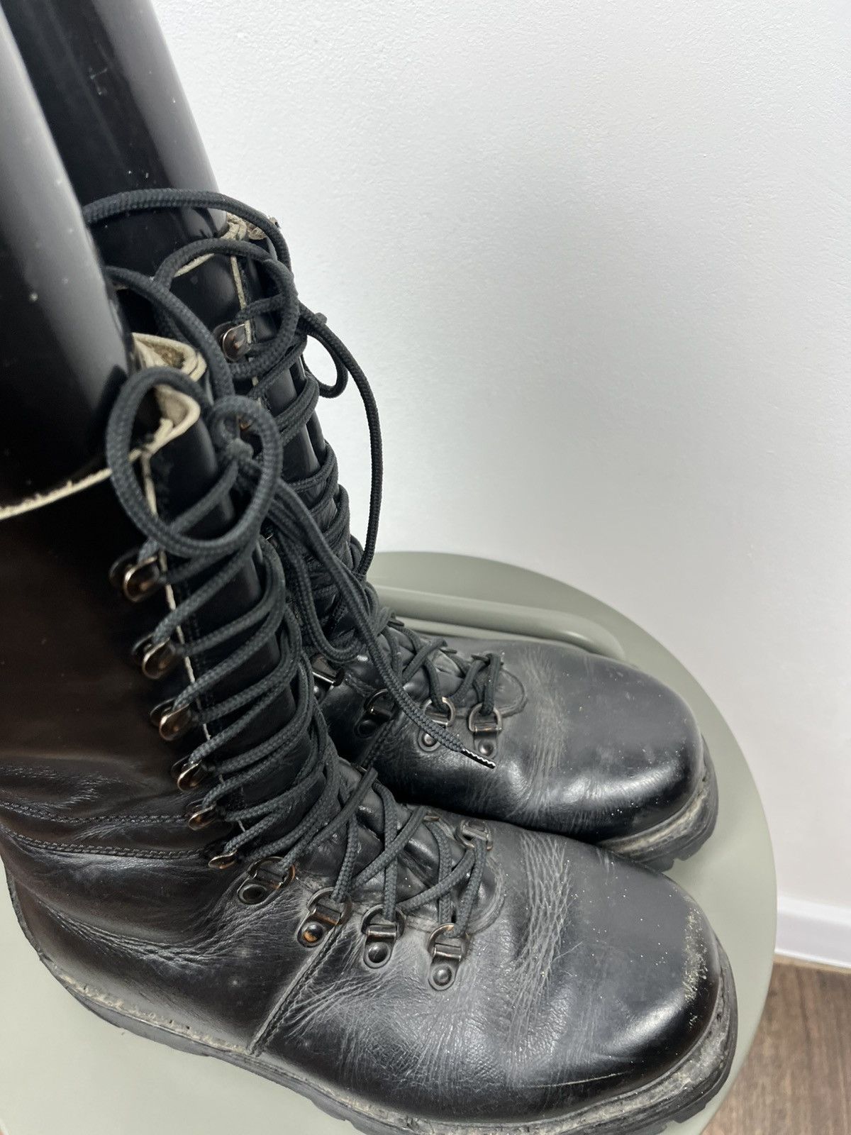 Other Vintage 1982 Military Leather Combat Boots Black Size 42 Size US 9 / EU 42 - 14 Thumbnail